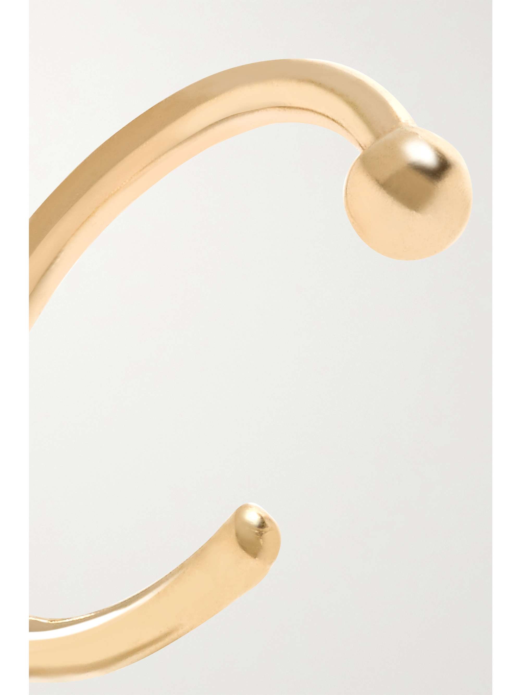 MELISSA JOY MANNING 14-karat gold hoop earrings