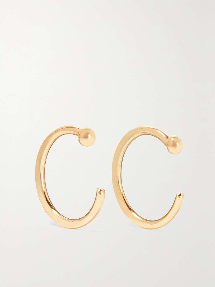 Melissa Joy Manning 14-karat Gold Hoop Earrings