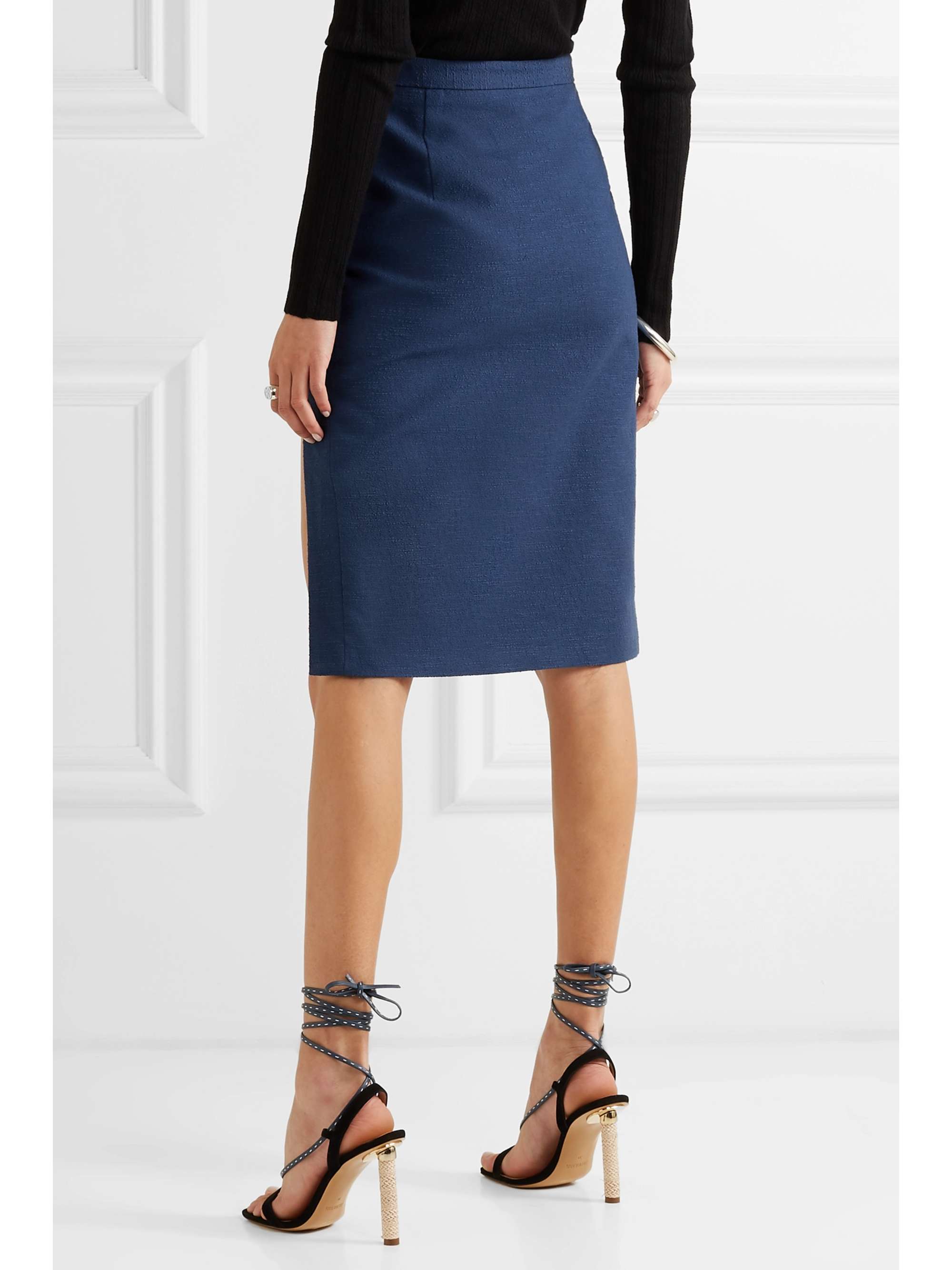 ALTUZARRA Lancaster cotton-blend pencil skirt