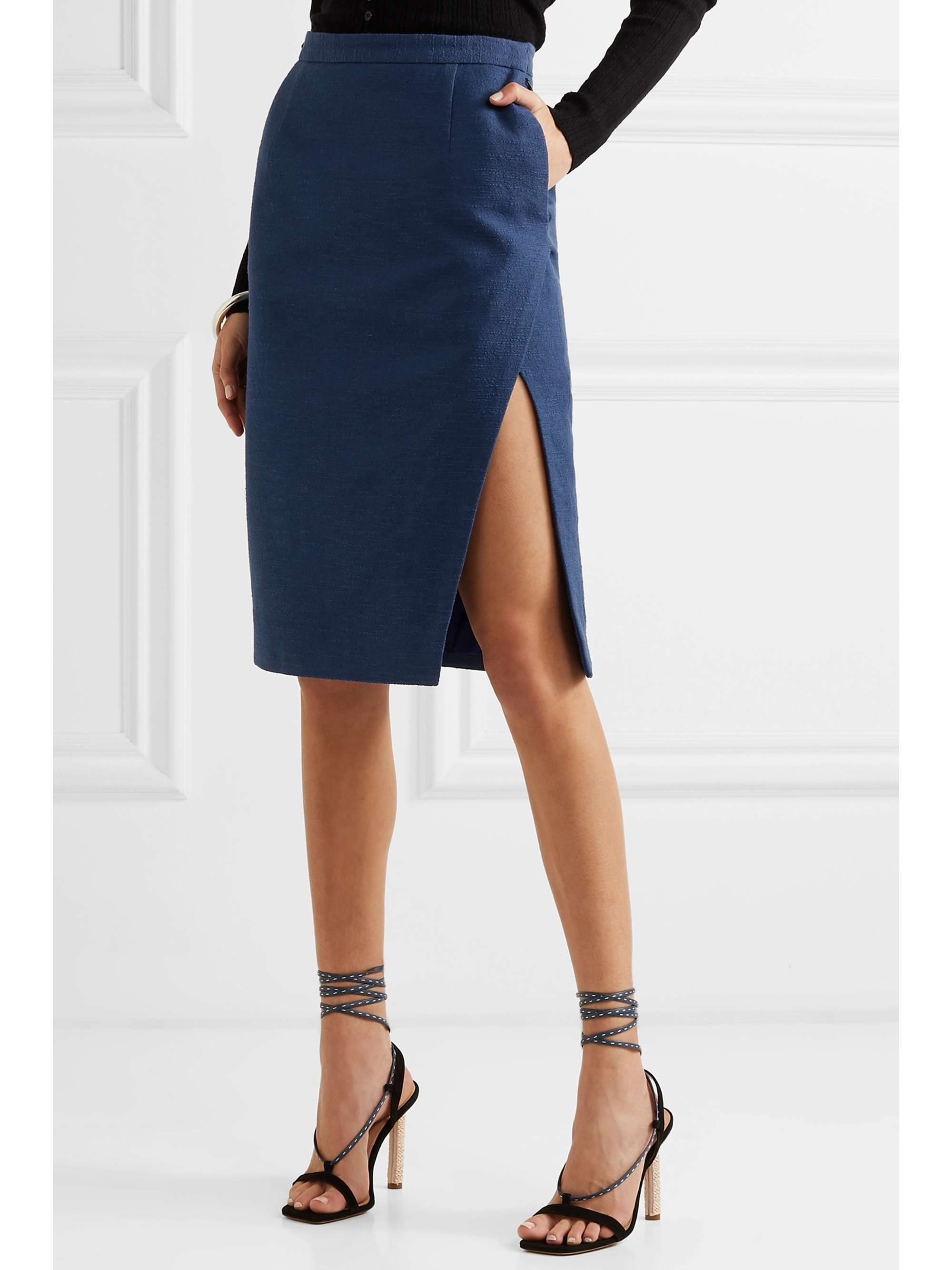 ALTUZARRA Lancaster cotton-blend pencil skirt