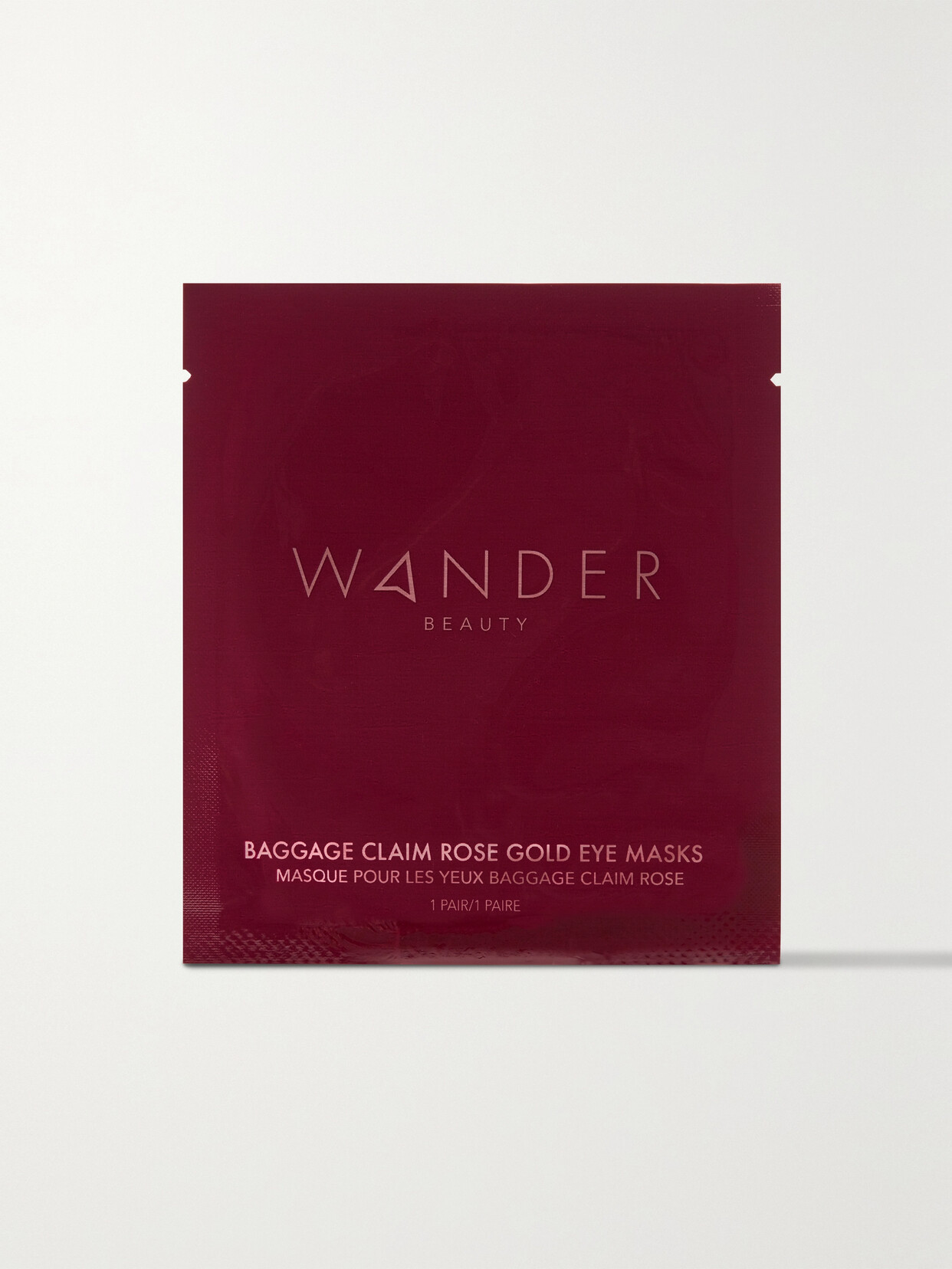 Wander Beauty Baggage Claim Rose Gold Eye Masks 6 X Eye Masks In Pink