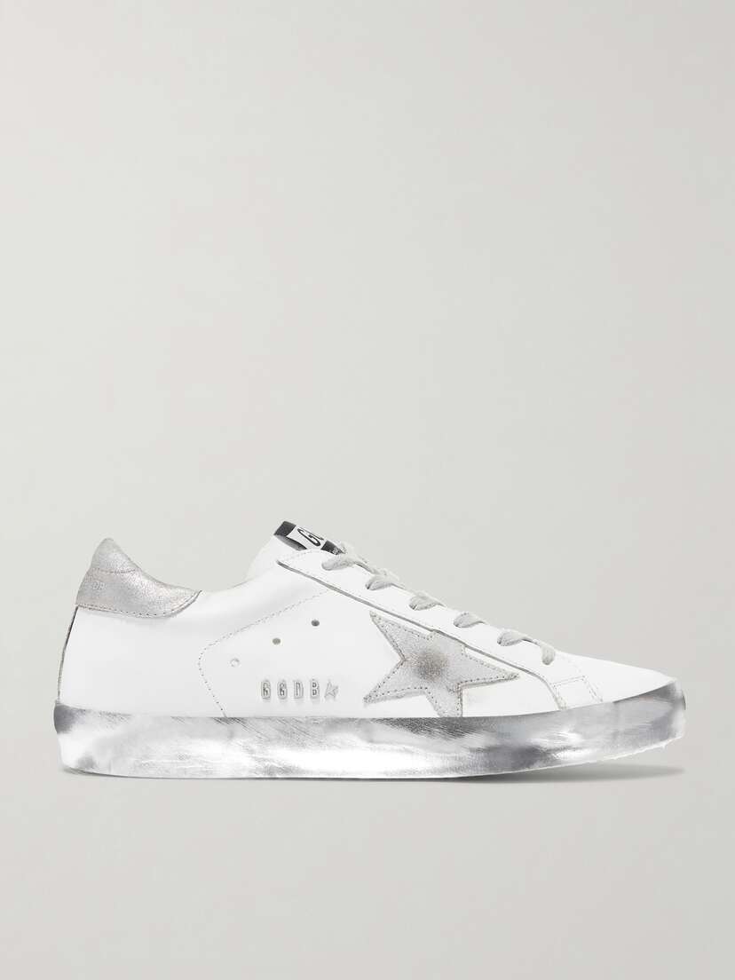 Golden Goose Superstar Distressed Leather Sneakers