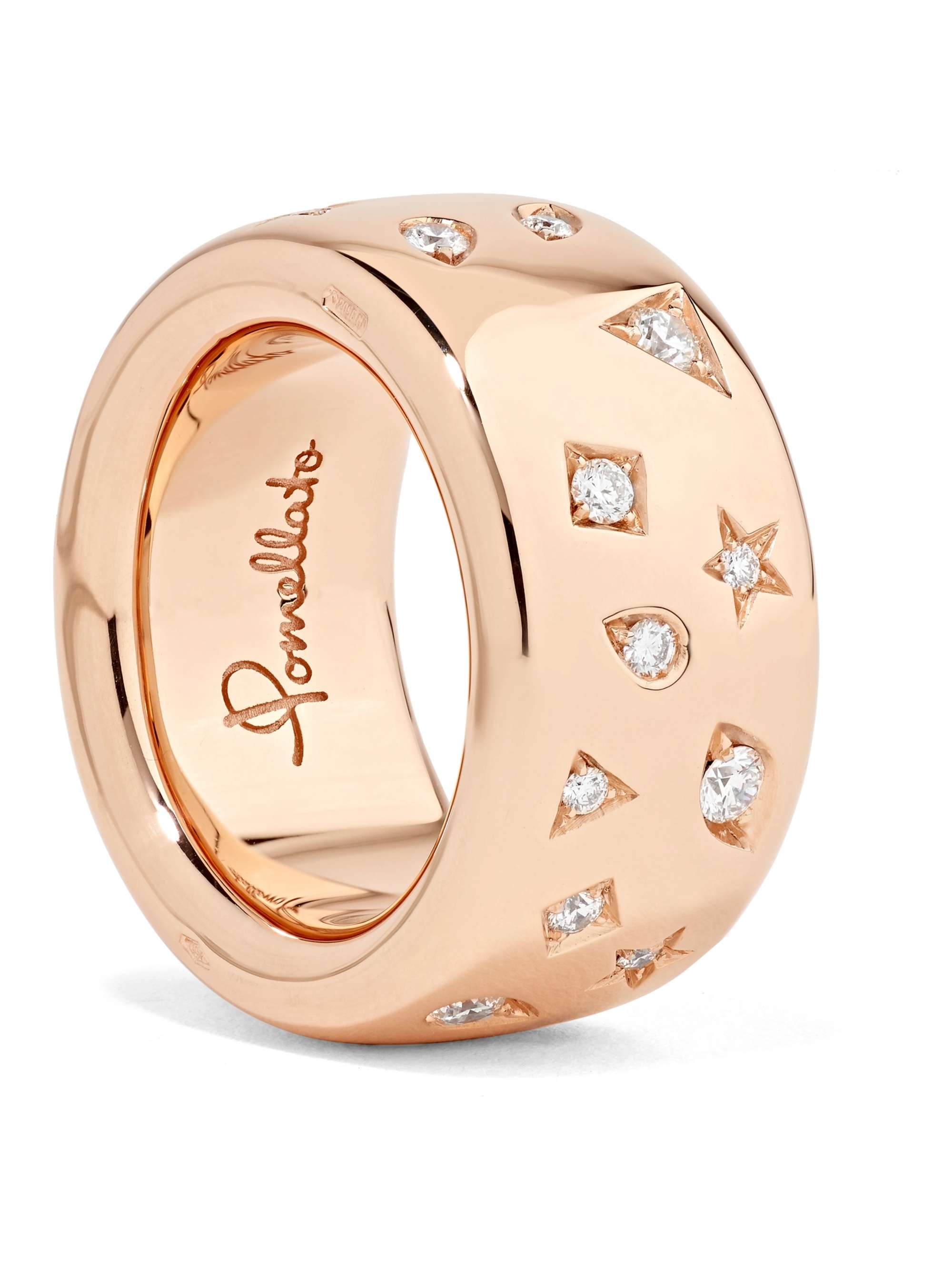 POMELLATO 18-karat rose gold diamond ring