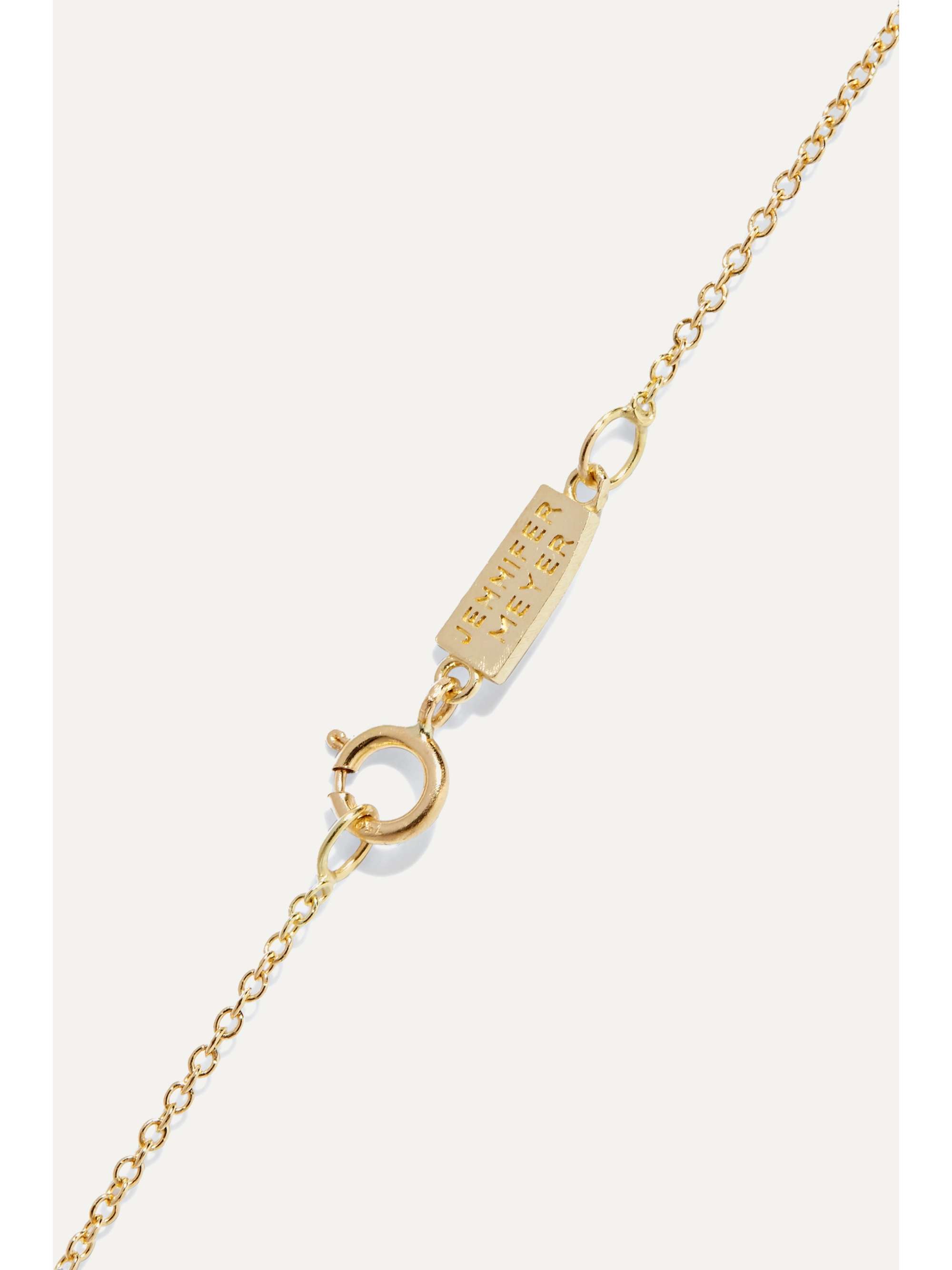 JENNIFER MEYER Stick 18-karat gold diamond necklace