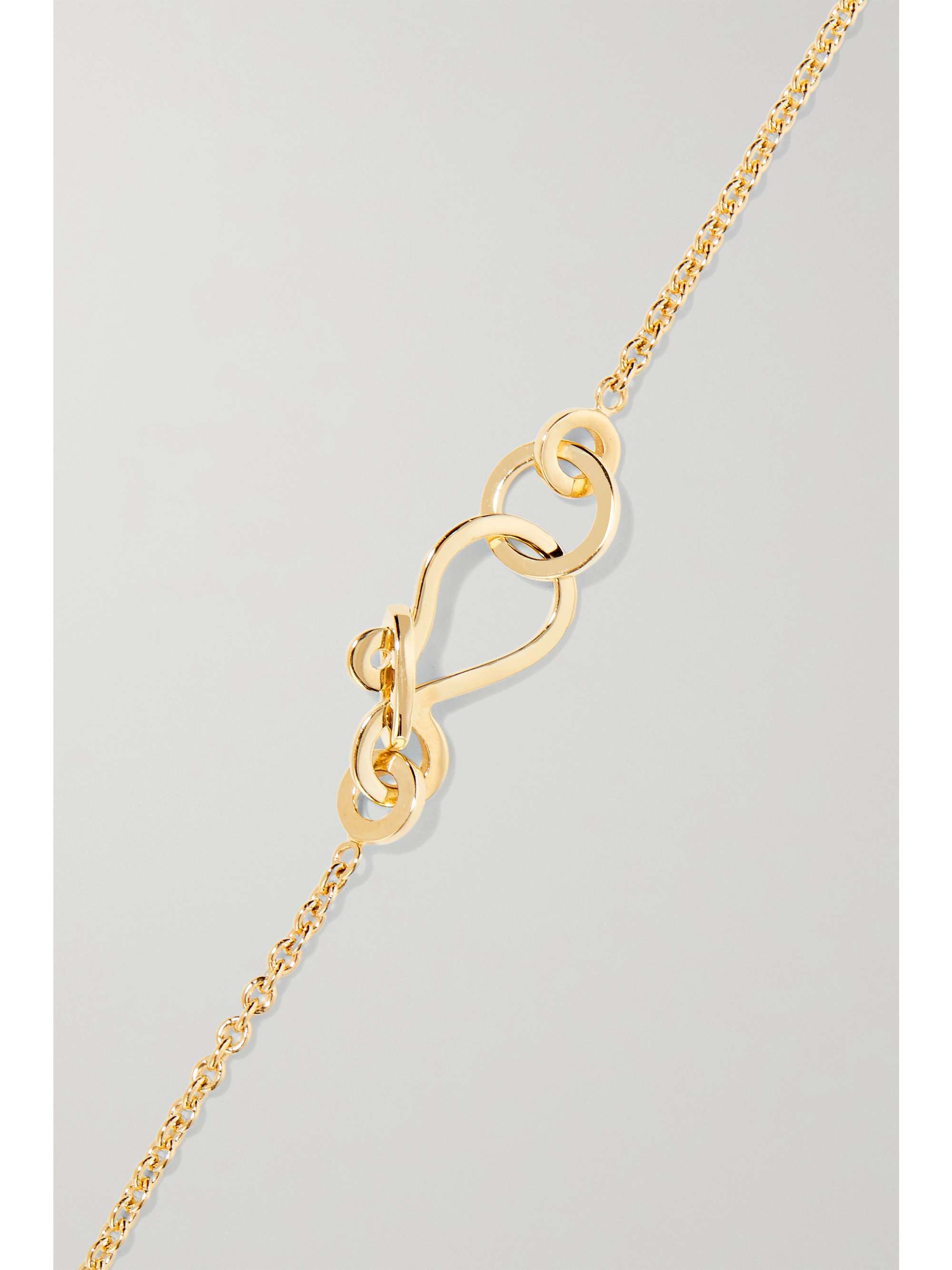 SOPHIE BILLE BRAHE Palme a Pied 14-karat gold pearl anklet