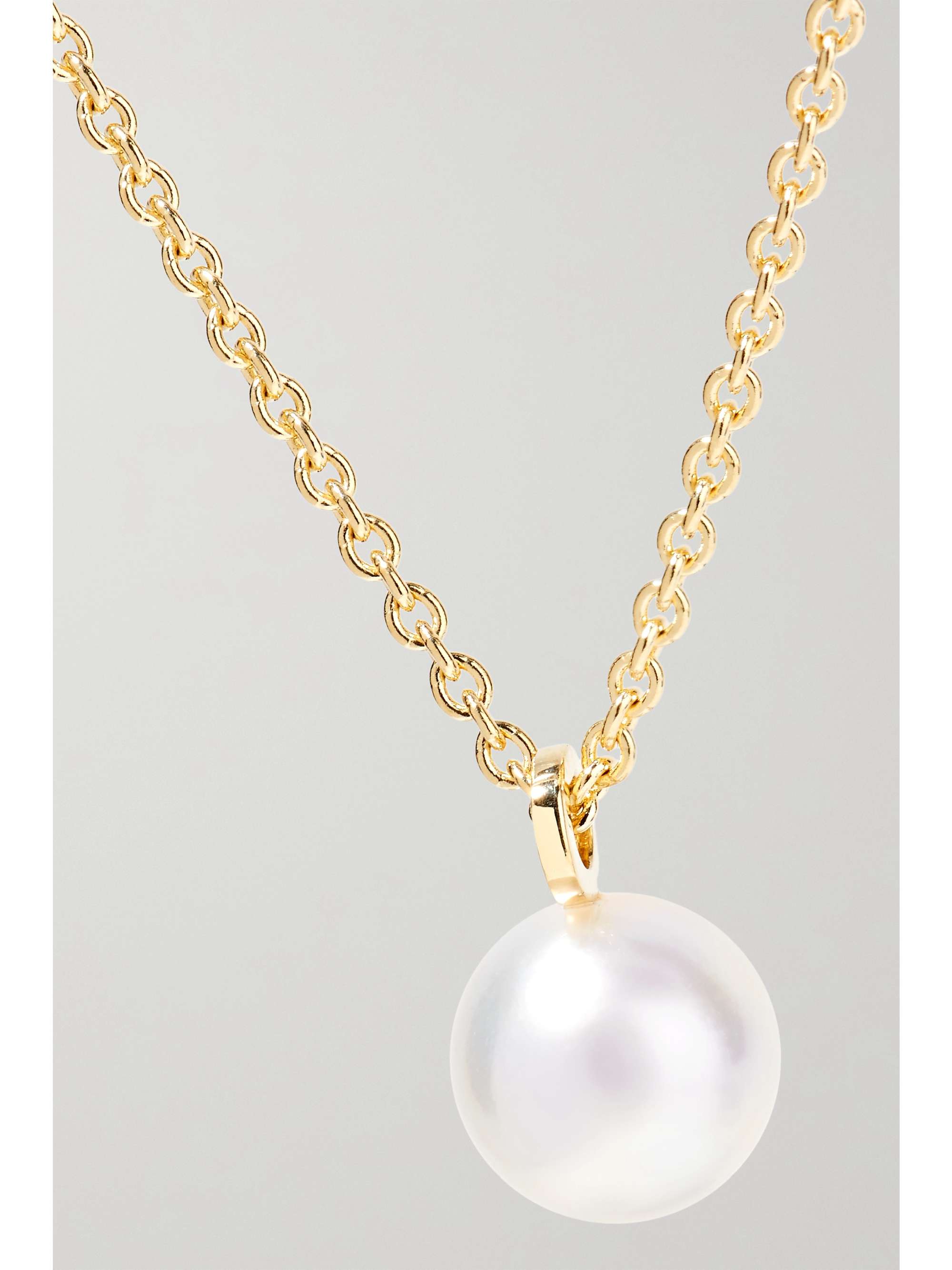 SOPHIE BILLE BRAHE Palme a Pied 14-karat gold pearl anklet