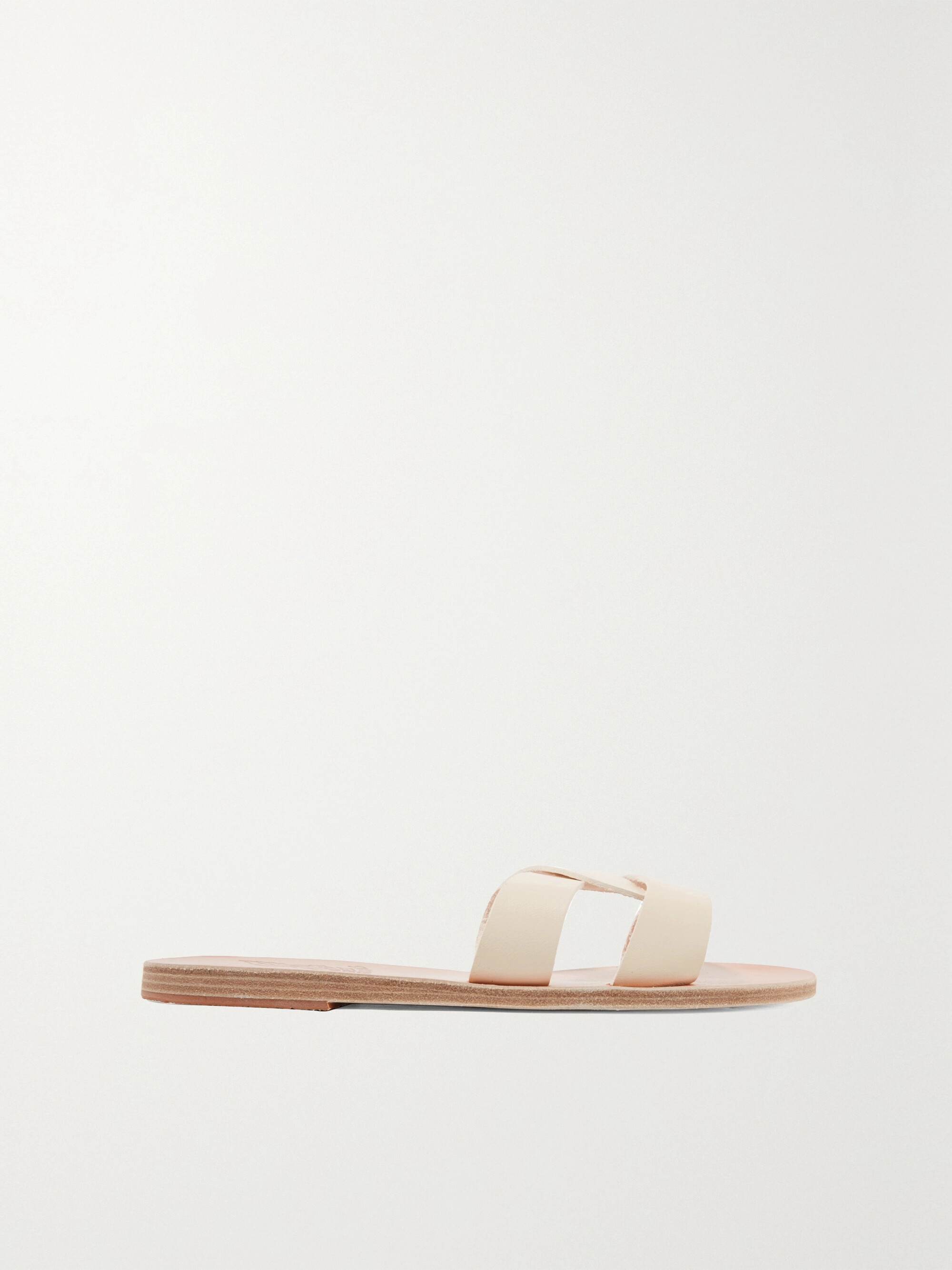 Ancient Greek Sandals Desmos cutout leather slides