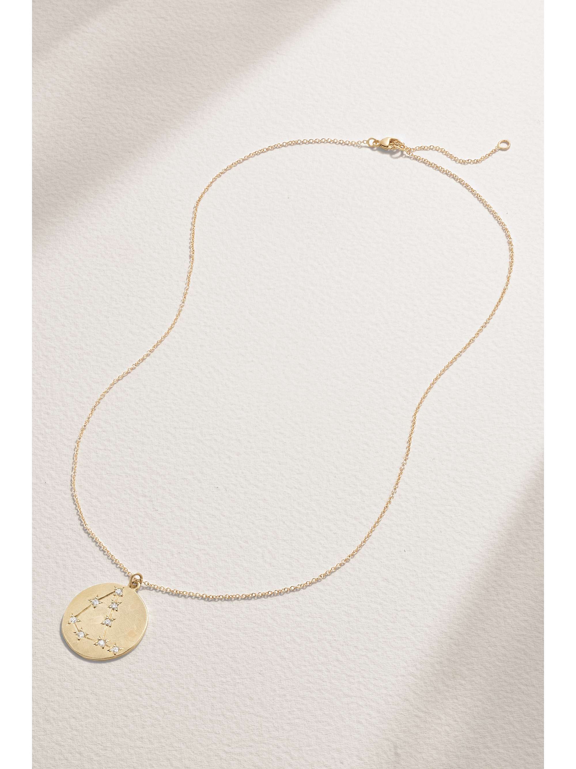 BROOKE GREGSON Zodiac Capricorn 14-karat gold diamond necklace
