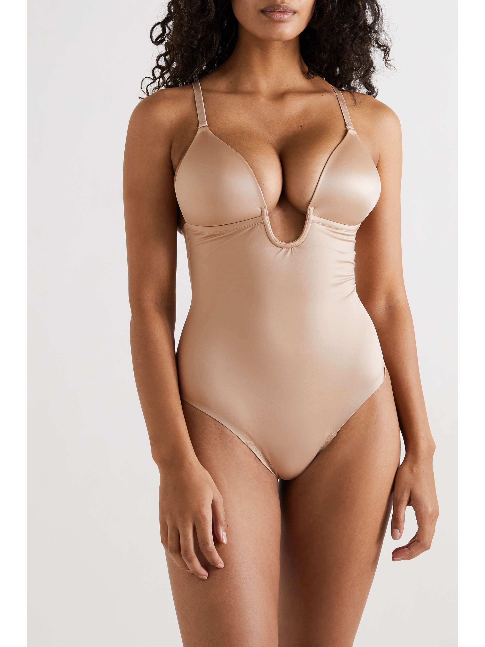 Suit Your Fancy stretch-jersey thong bodysuit