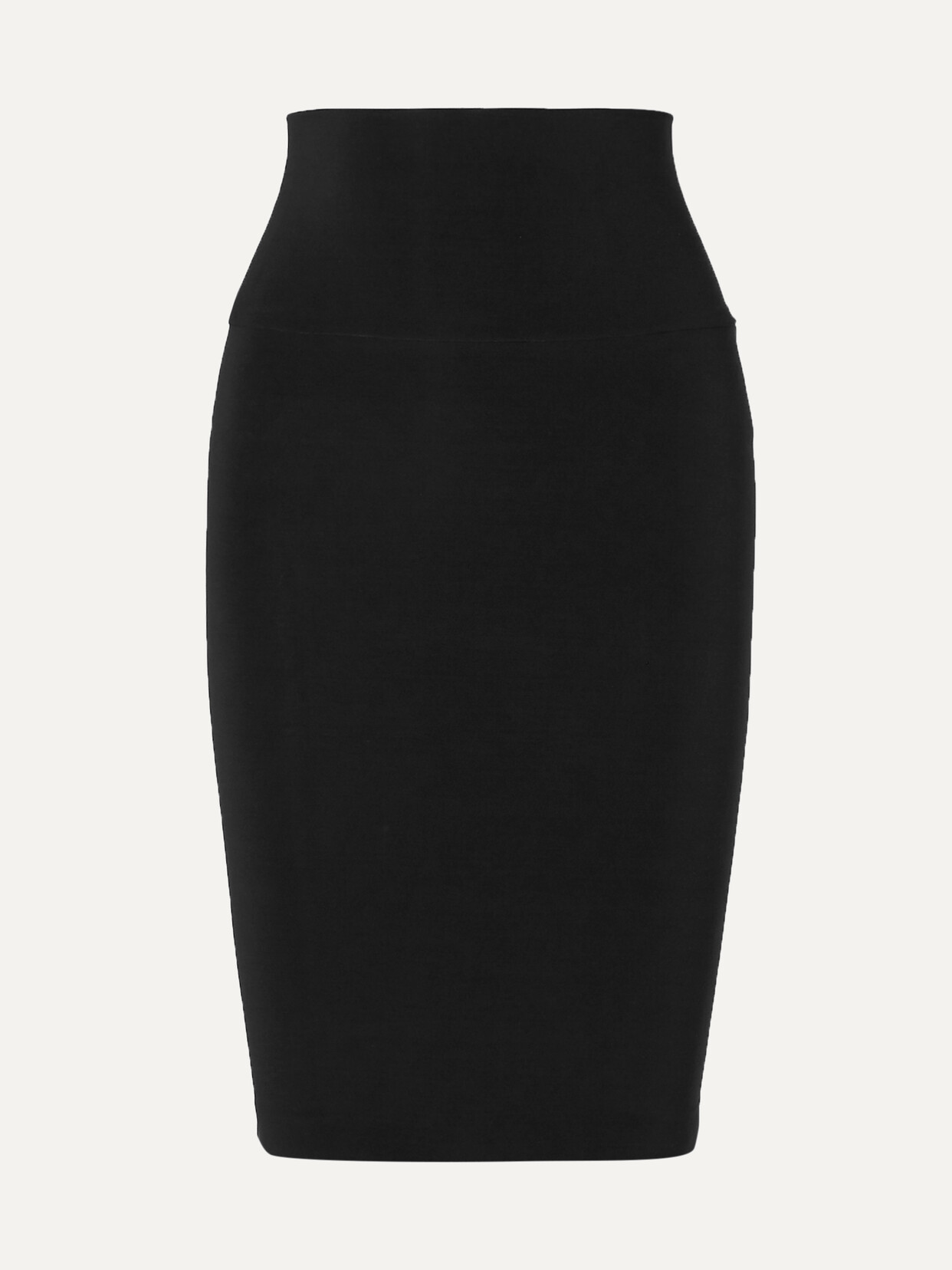 Norma Kamali High-rise Stretch-jersey Midi Skirt In Black