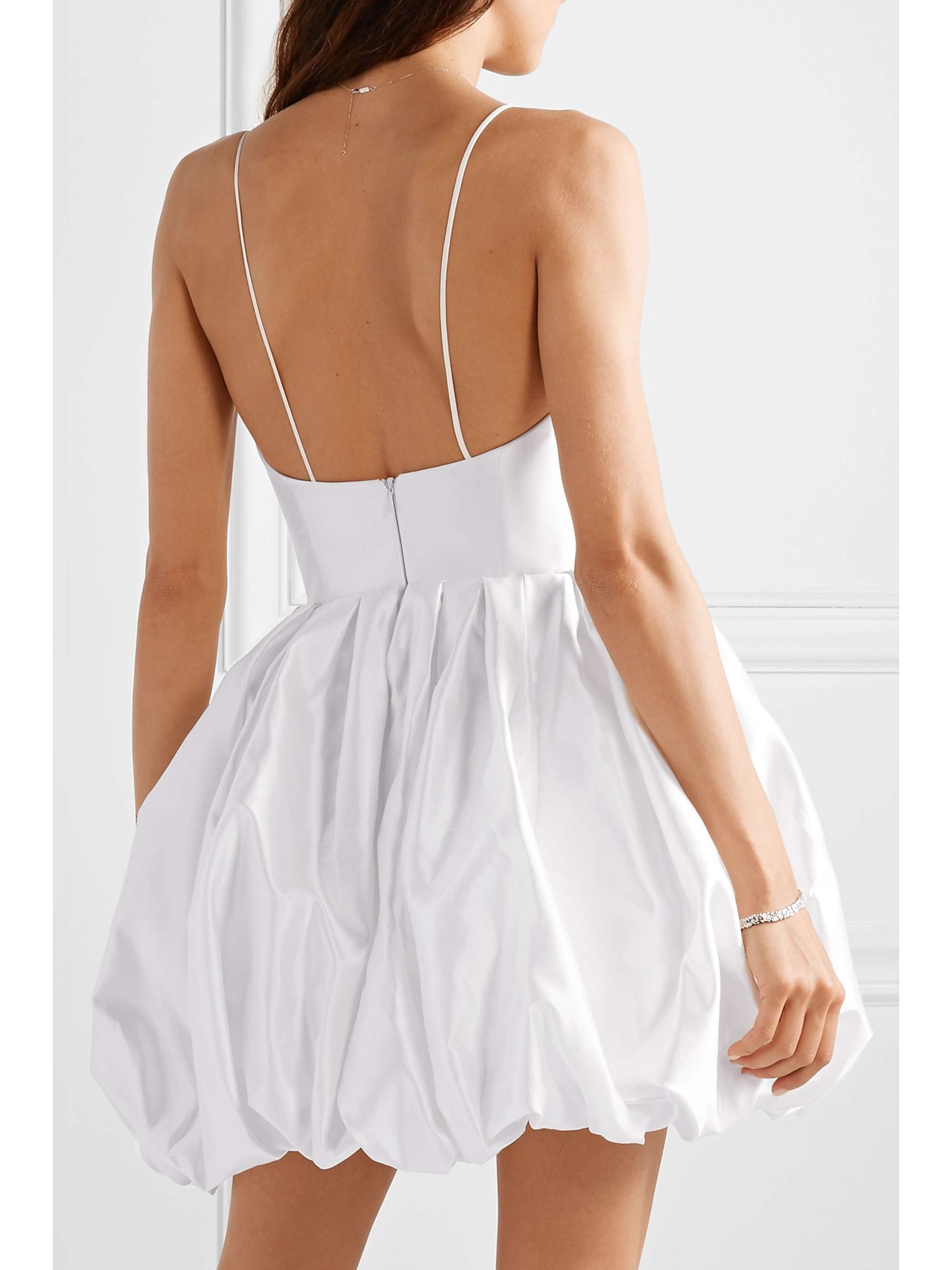 RASARIO Silk-satin mini dress