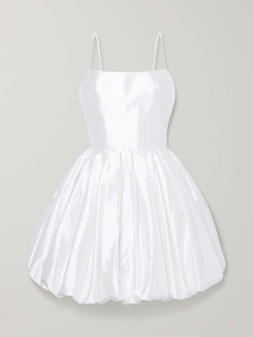 RASARIO Silk-satin Mini Dress