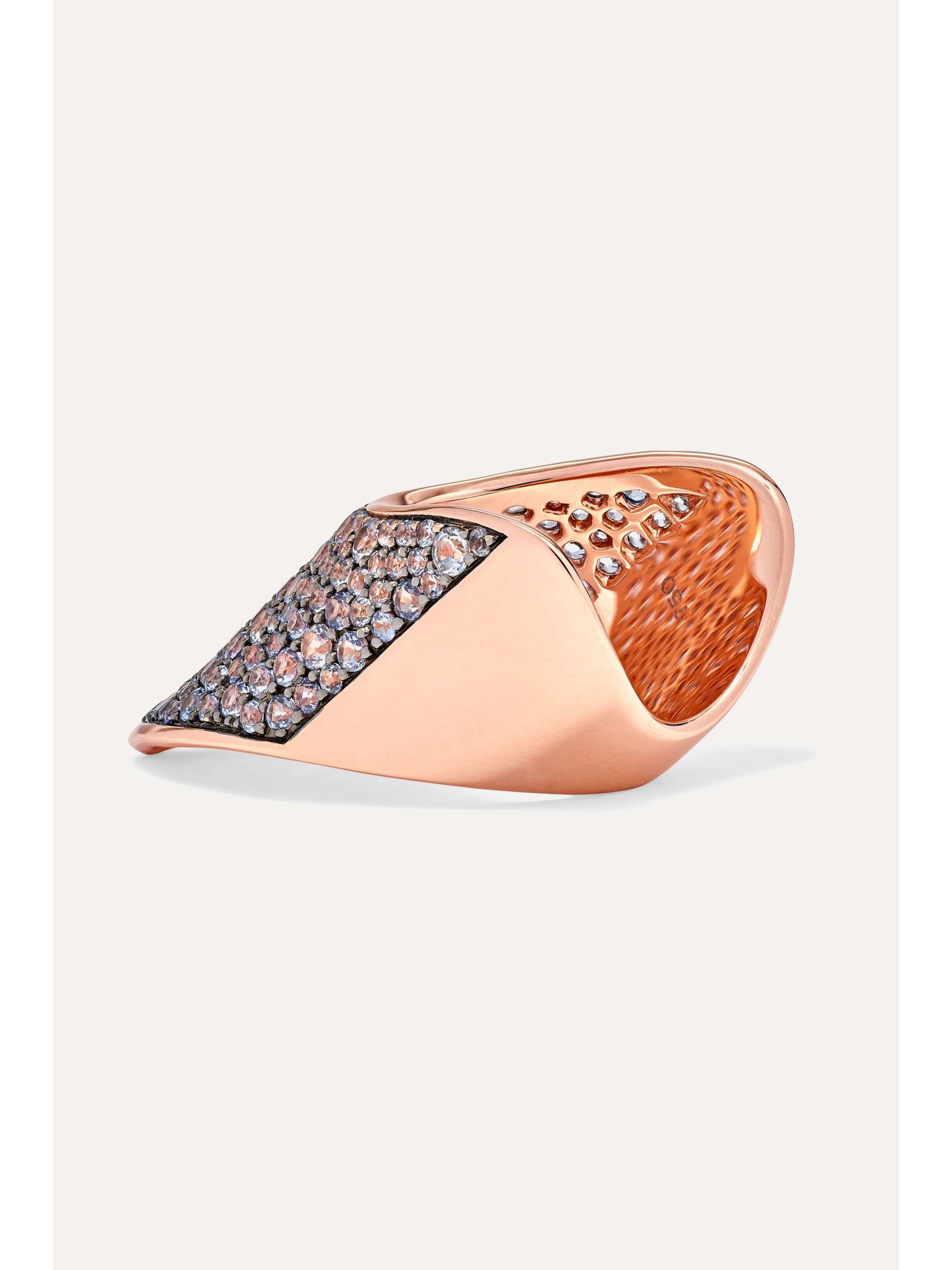 DIANE KORDAS Ring aus 18 Karat Roségold mit Diamanten