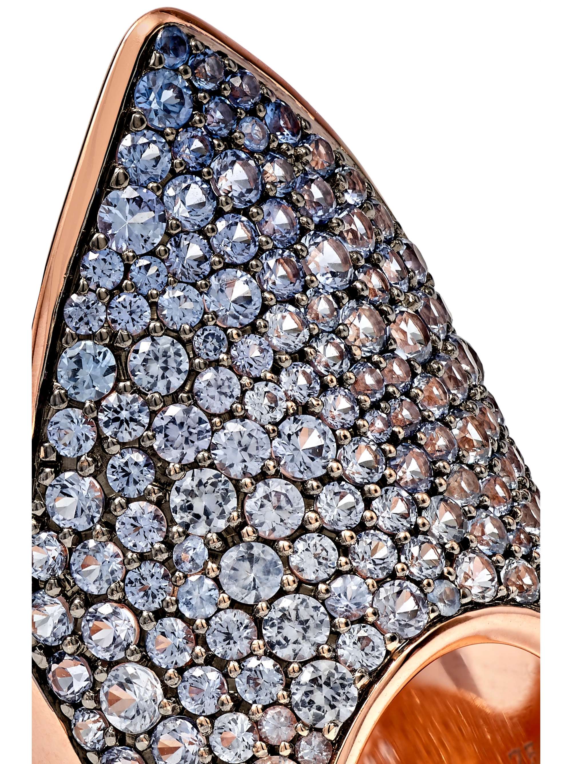 DIANE KORDAS Ring aus 18 Karat Roségold mit Diamanten