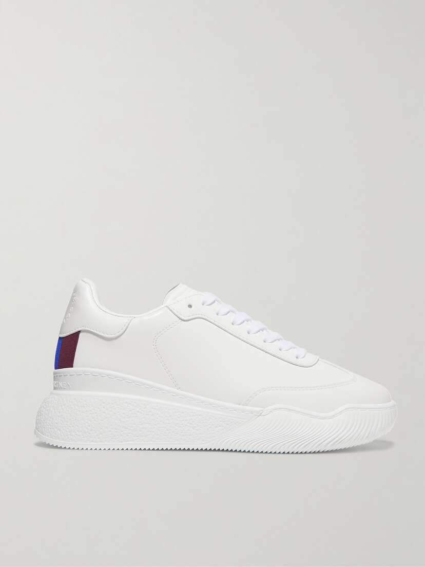 Stella McCartney Loop Logo-embossed Vegetarian Leather Sneakers