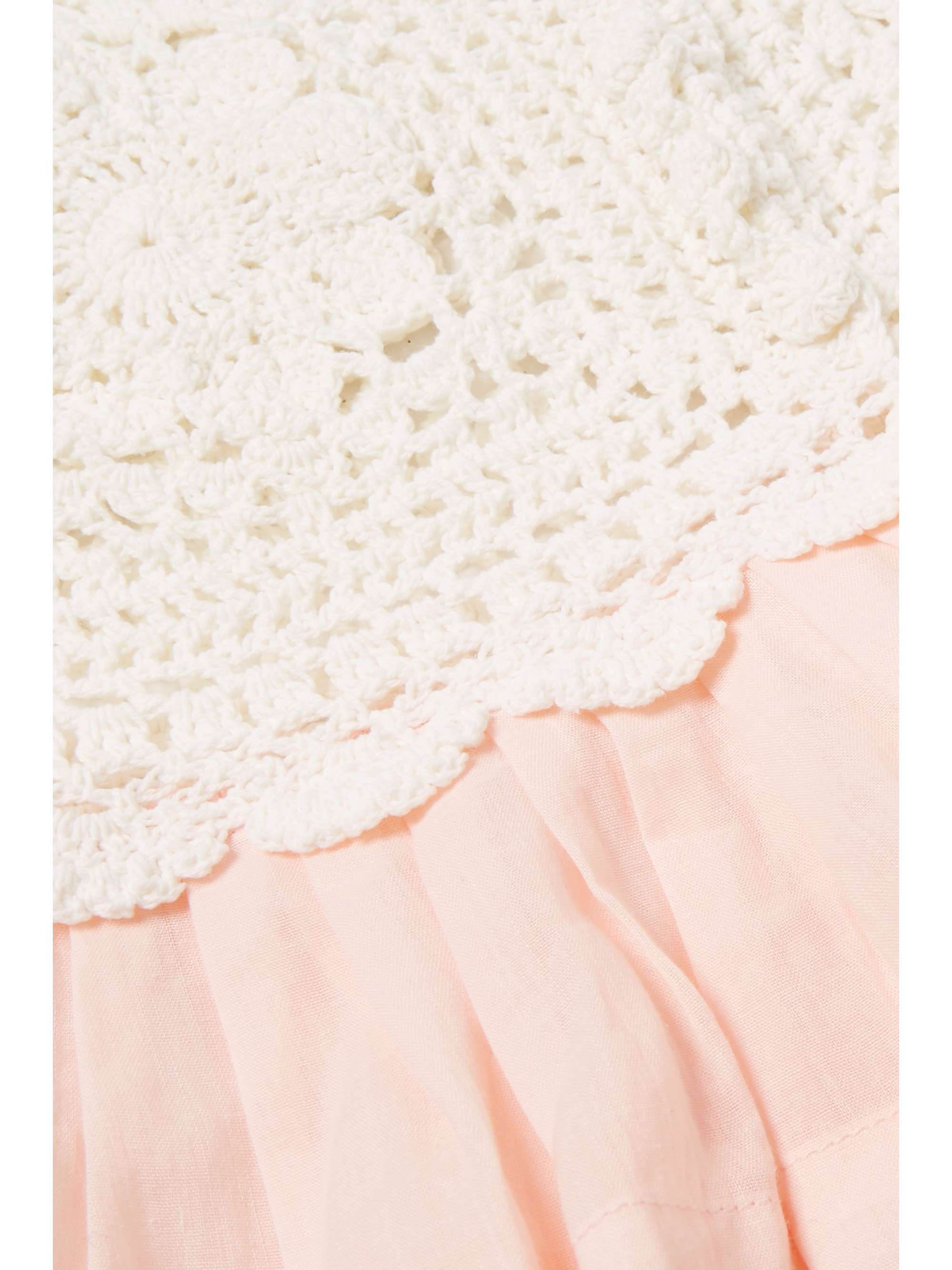 INNIKA CHOO KIDS Crocheted cotton and ramie top
