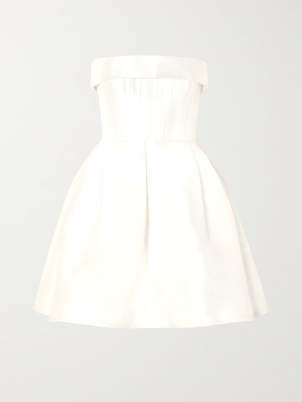 Alex Perry - Elyse Strapless Silk-faille Mini Dress - White