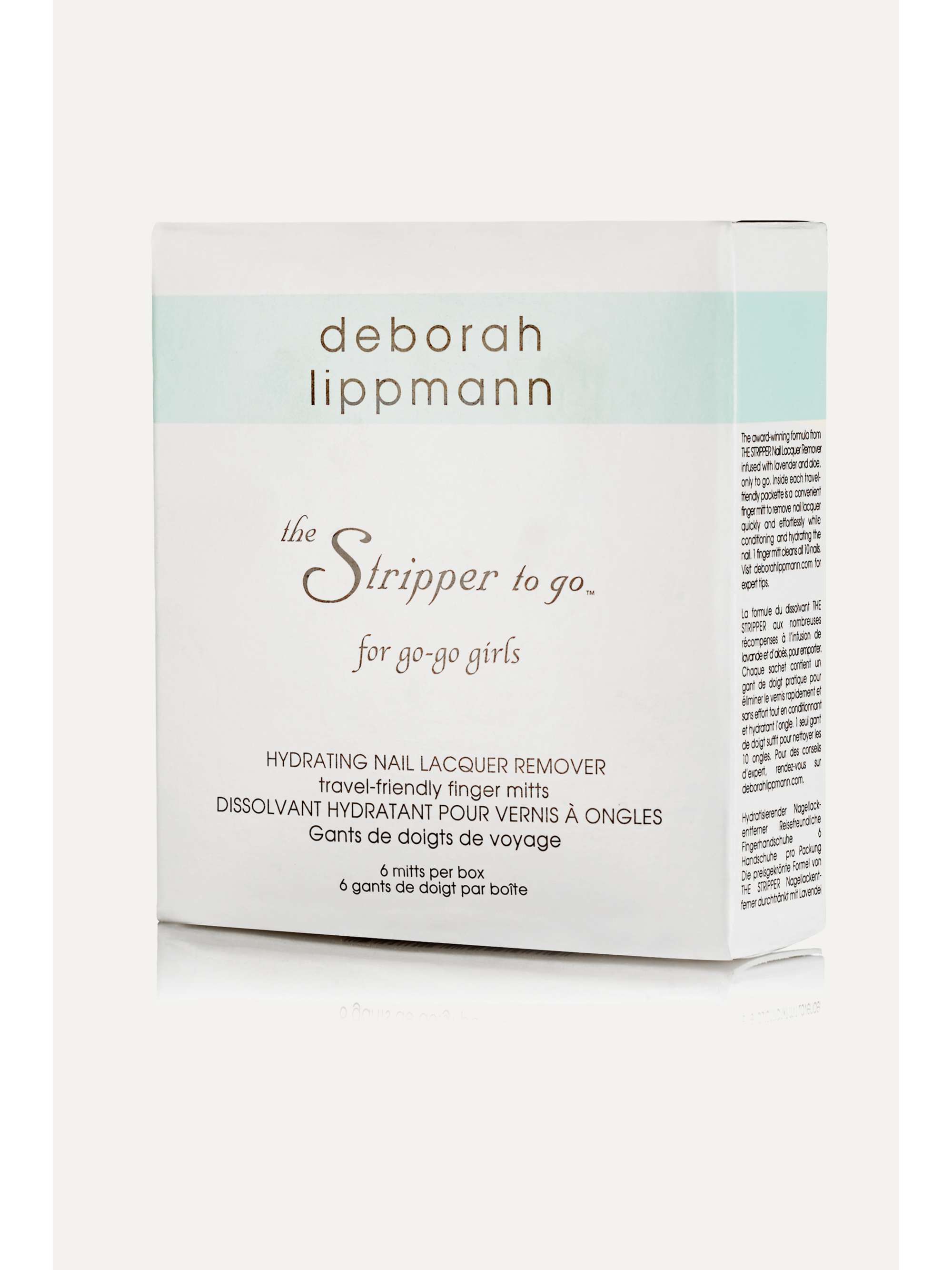 DEBORAH LIPPMANN The Stripper To Go Lavender Nail Lacquer Remover Finger Mitts x 6