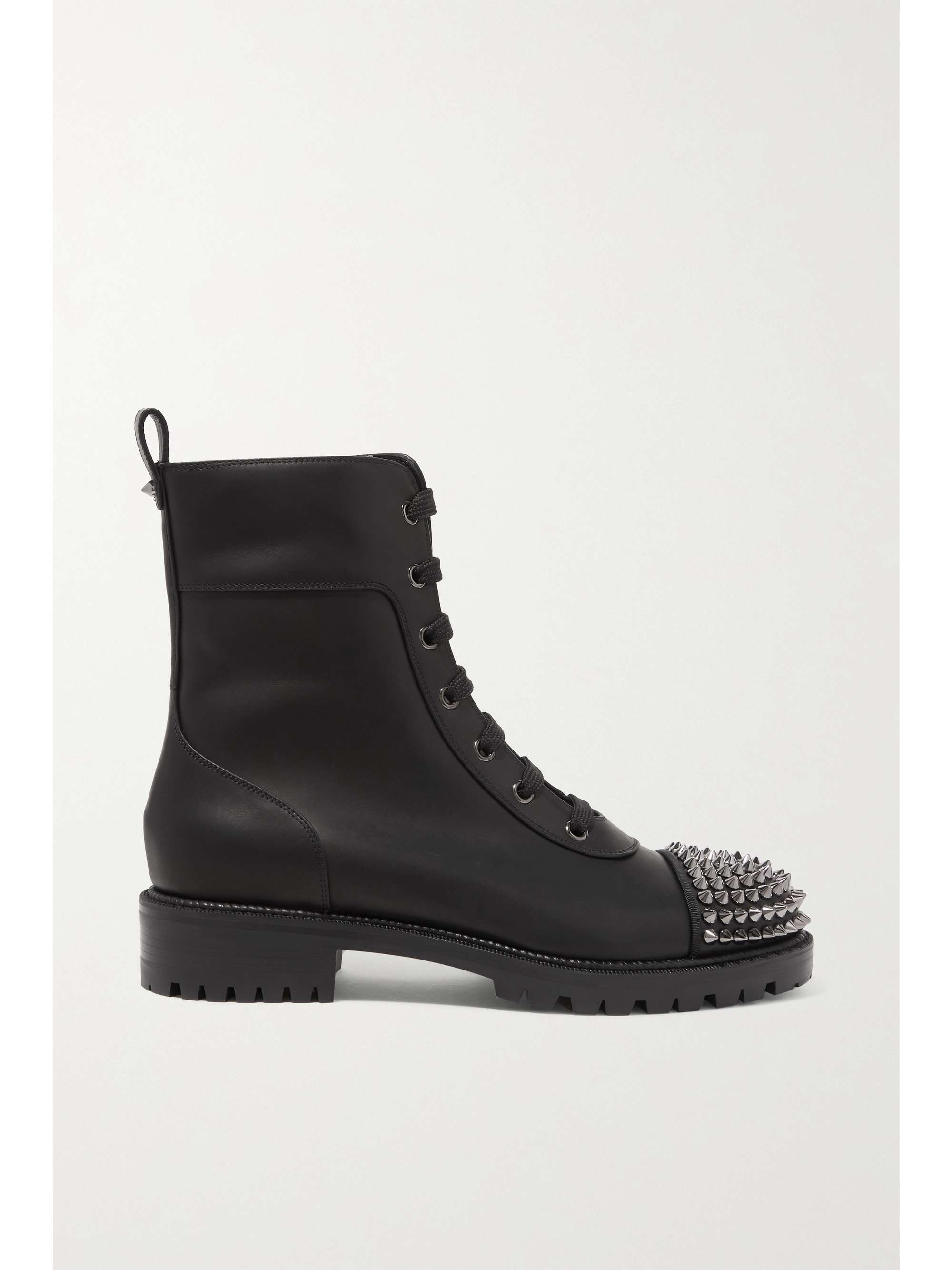 spiked leather boots
