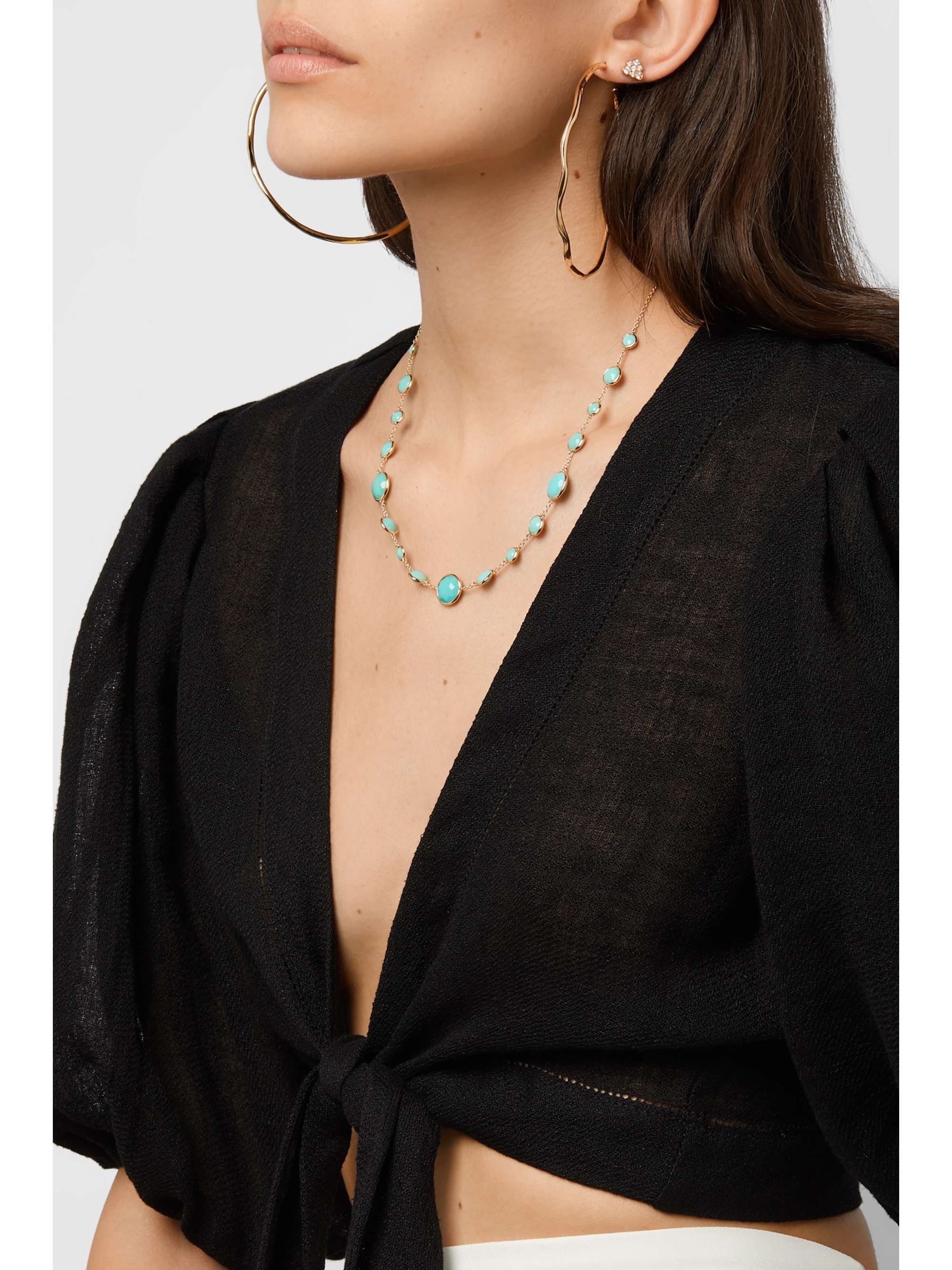 IPPOLITA Lollipop Lollitini 18-karat gold turquoise necklace