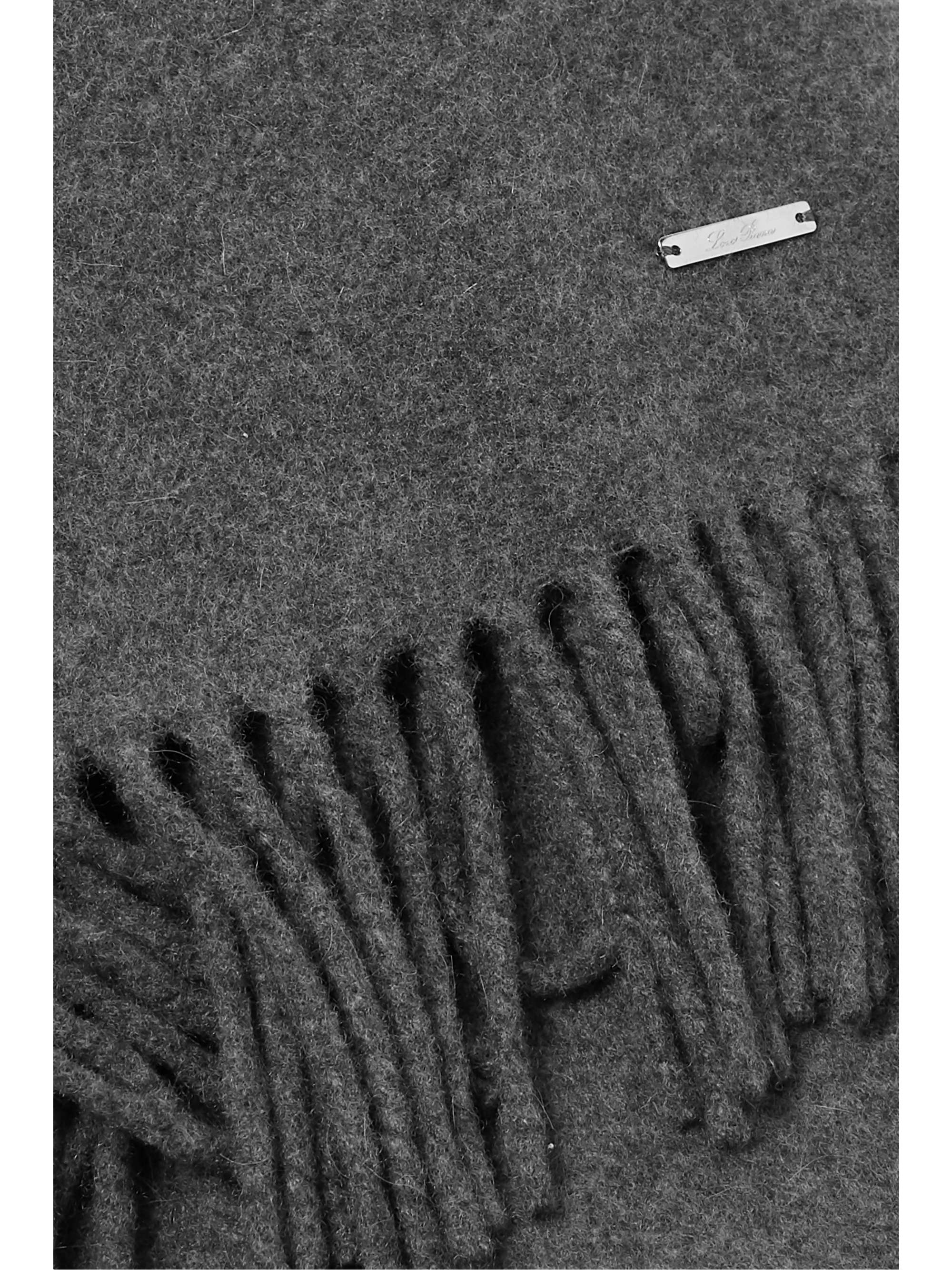 LORO PIANA Twelve fringed striped cashmere scarf