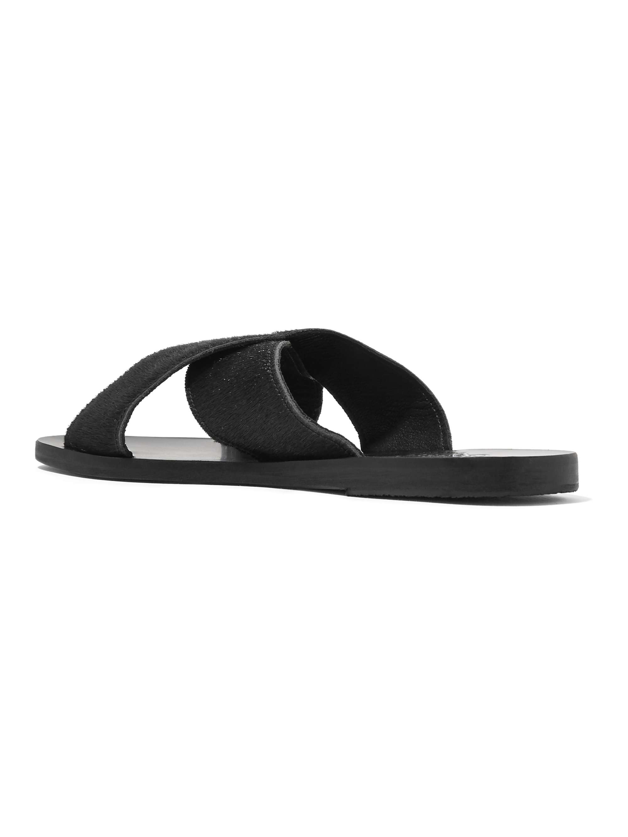 ANCIENT GREEK SANDALS Thais calf hair slides