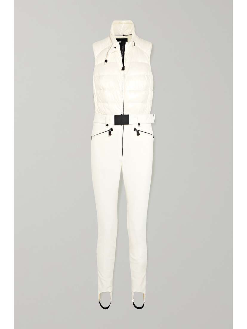 Moncler Grenoble Belted Quilted Ski Suit