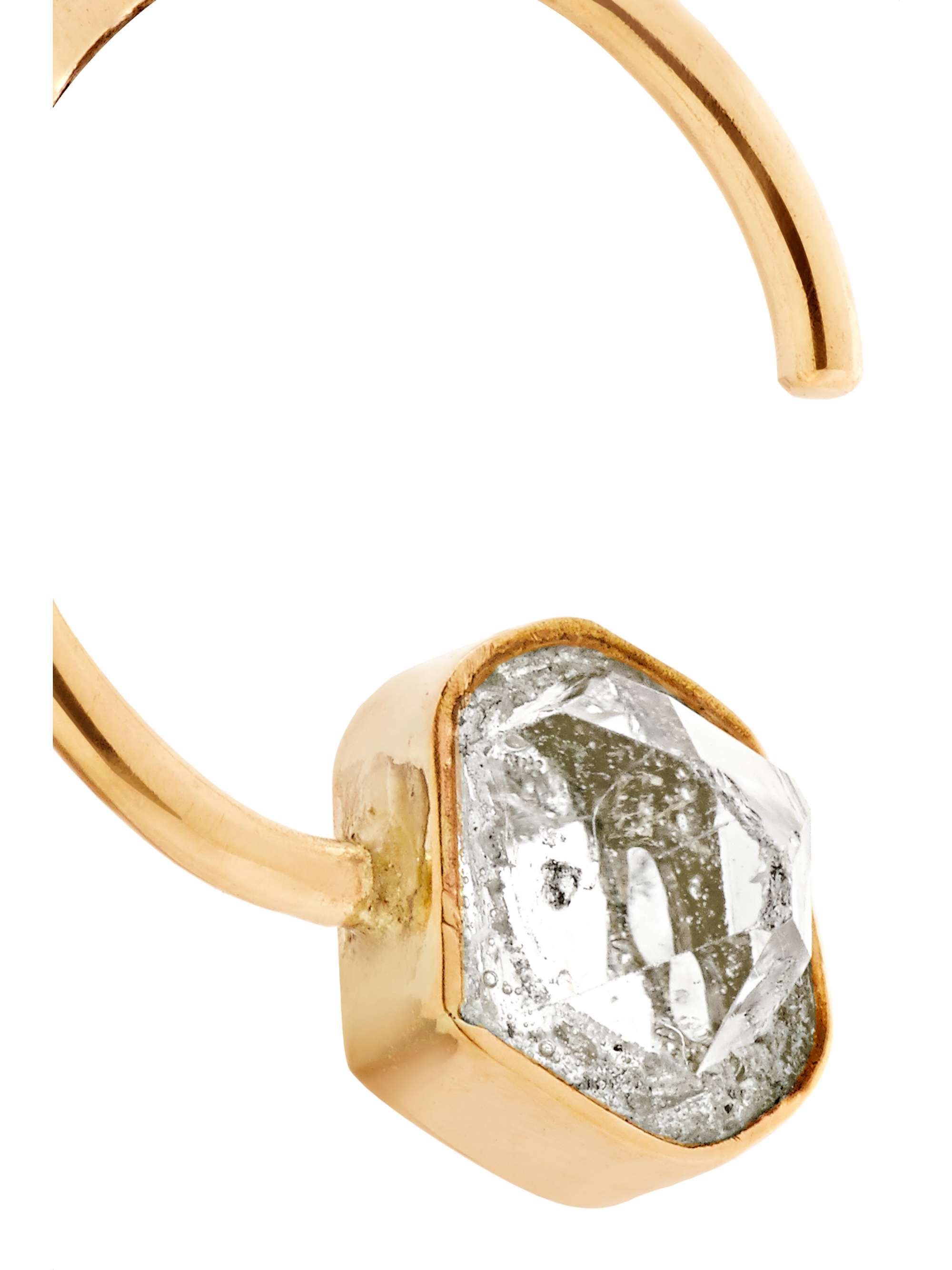 MELISSA JOY MANNING 14-karat gold Herkimer diamond earrings