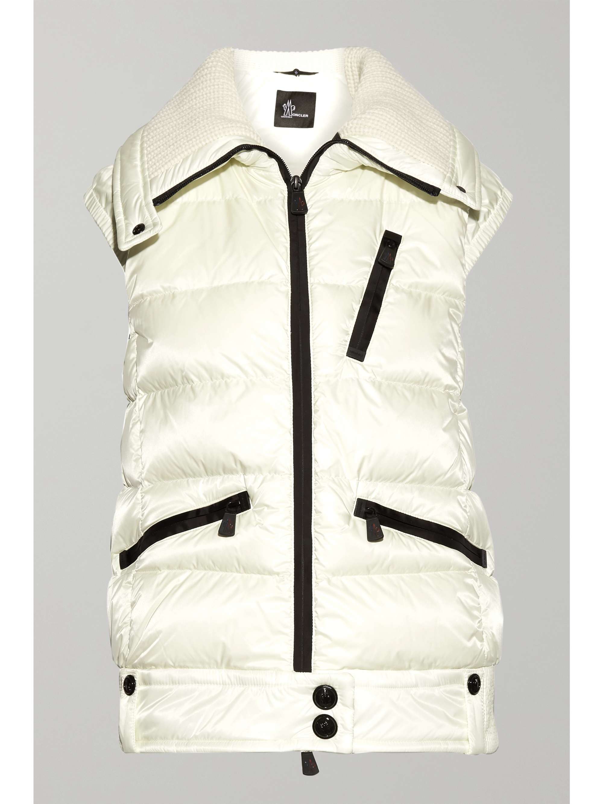 ivory puffer vest