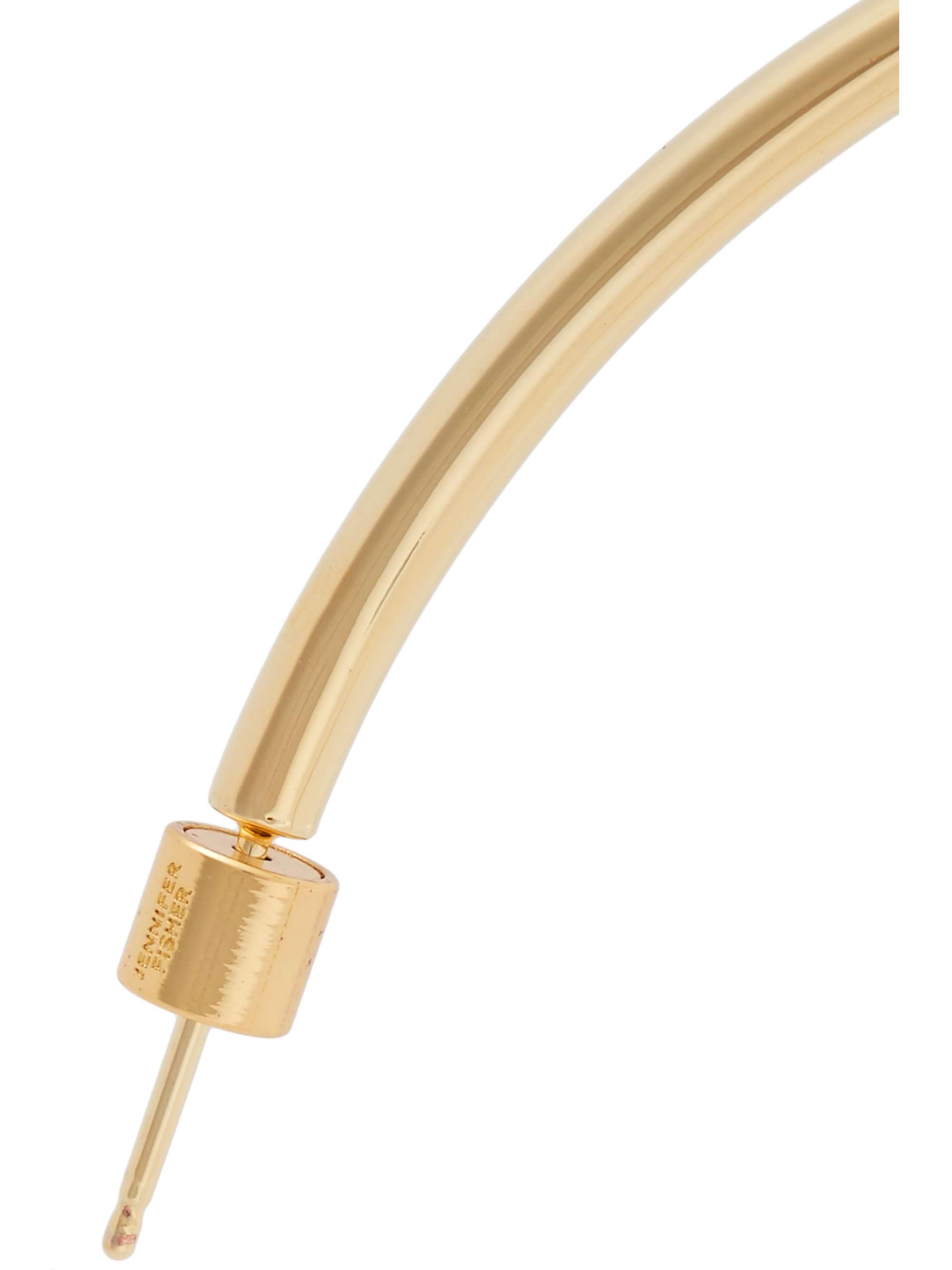 JENNIFER FISHER Classic Hollow gold-plated hoop earrings