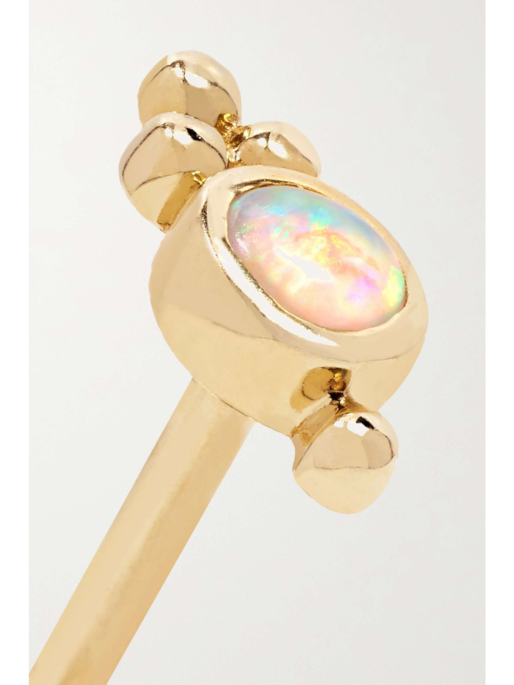 MARIA TASH Trinity 14-karat gold opal earring