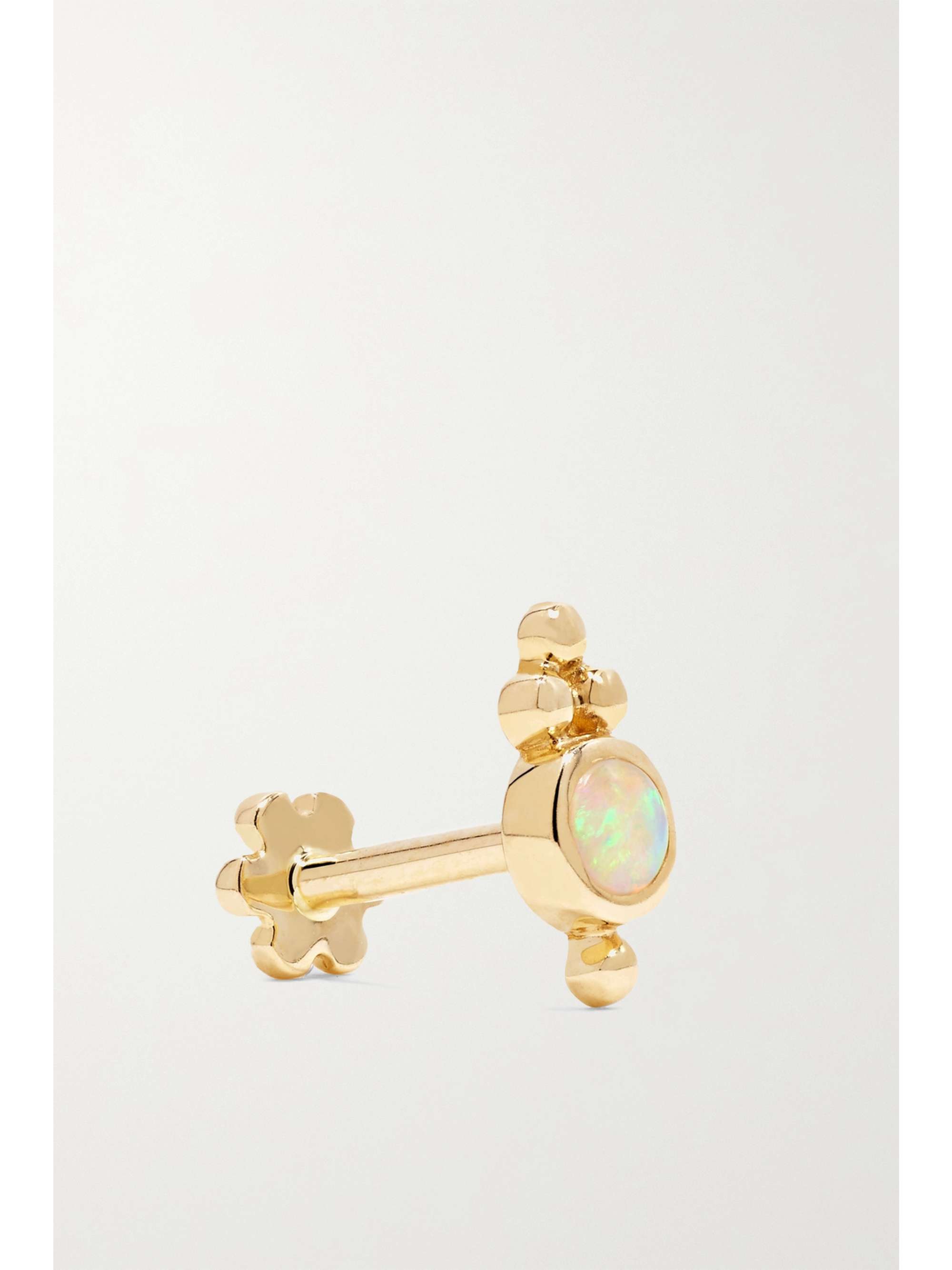 MARIA TASH Trinity 14-karat gold opal earring