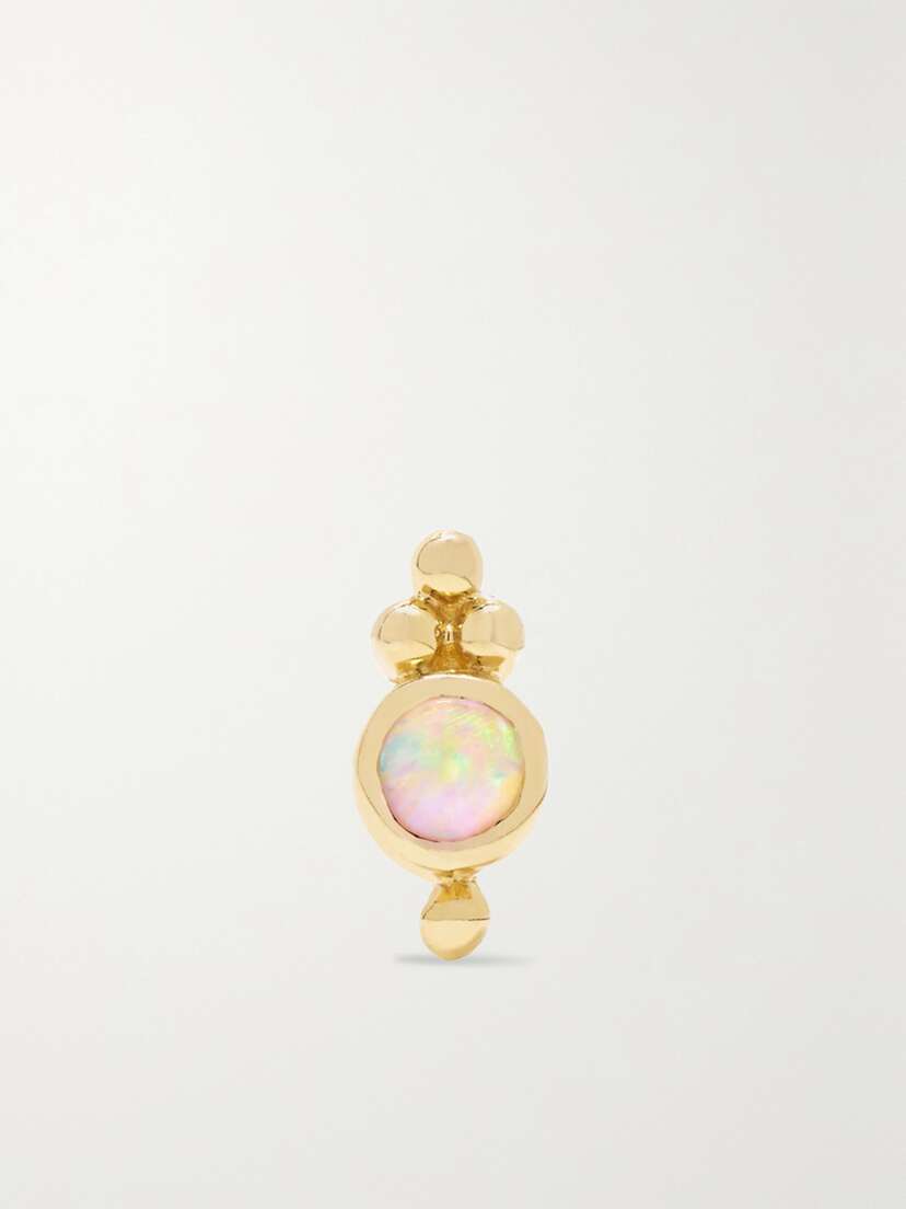 MARIA TASH Trinity 14-karat Gold Opal Earring