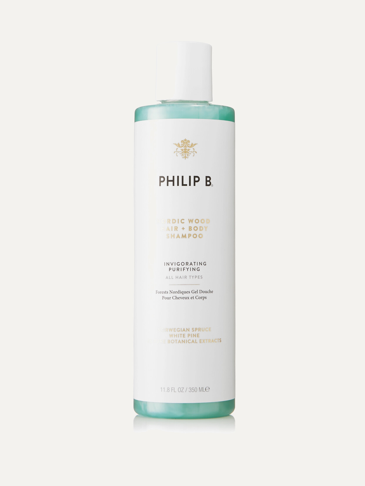 Philip B - Nordic Wood Hair + Body Shampoo, 350ml - one size