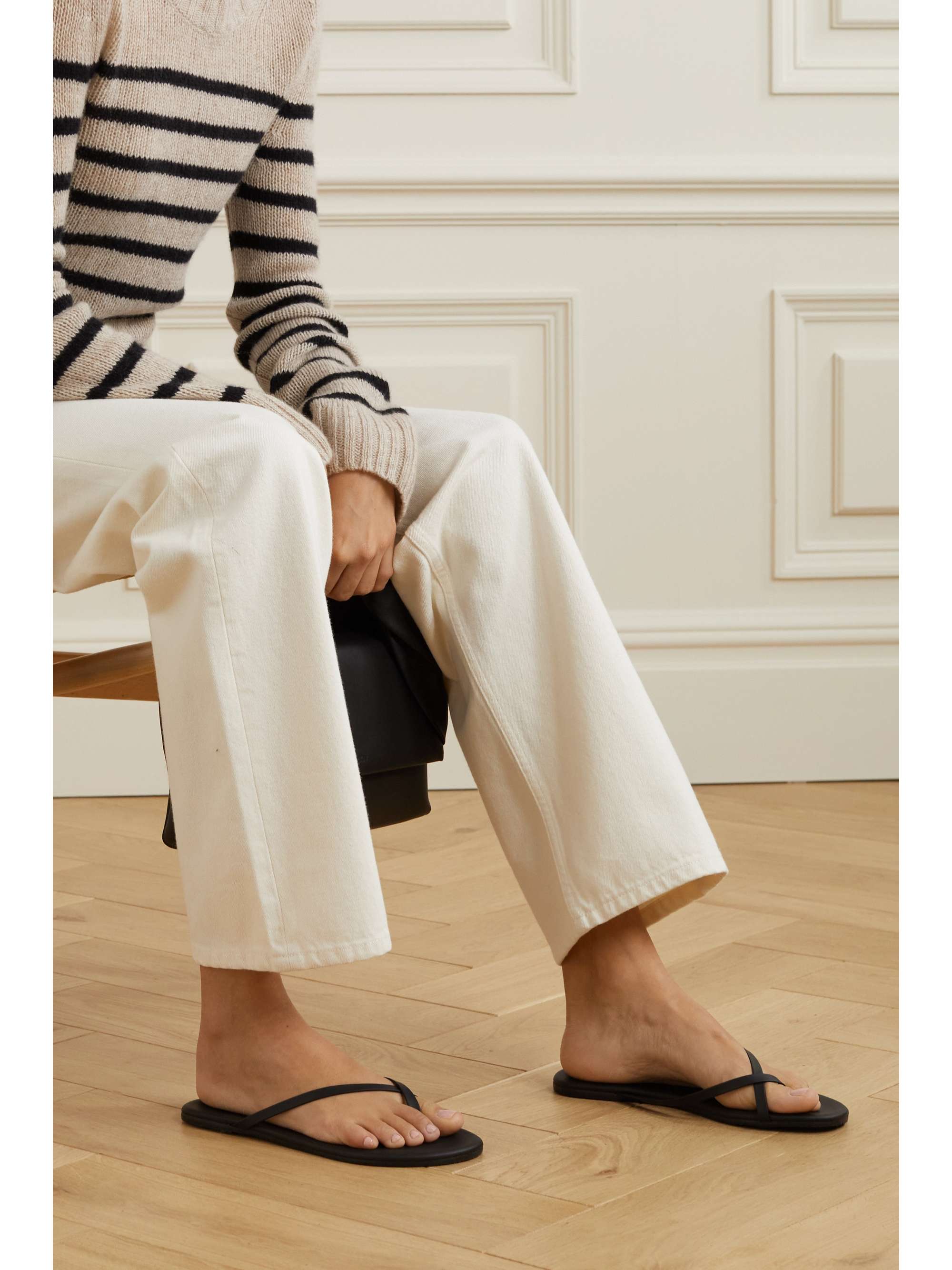 TKEES Liners matte-leather flip flops