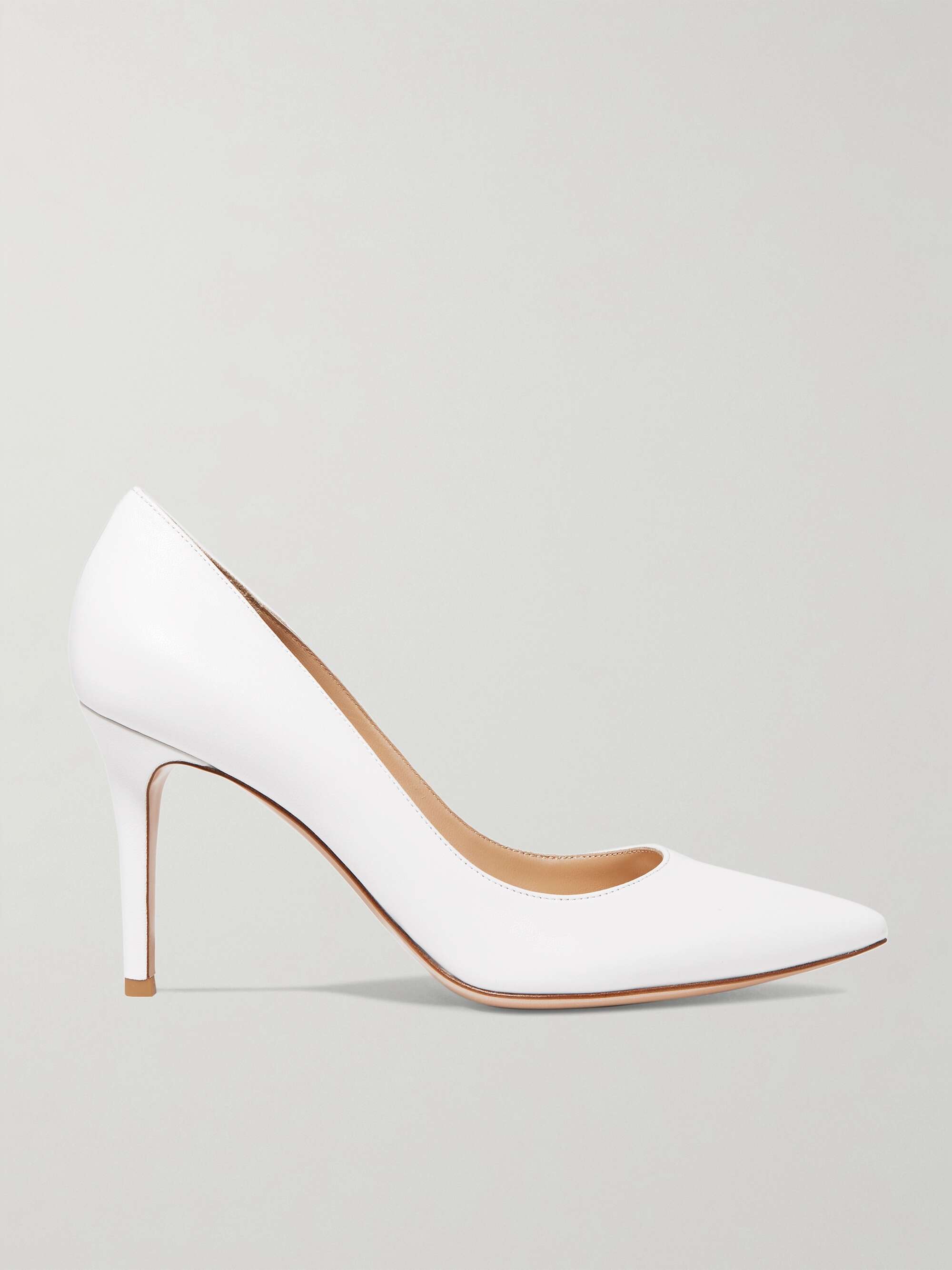 GIANVITO ROSSI 85 leather pumps | NET-A-PORTER