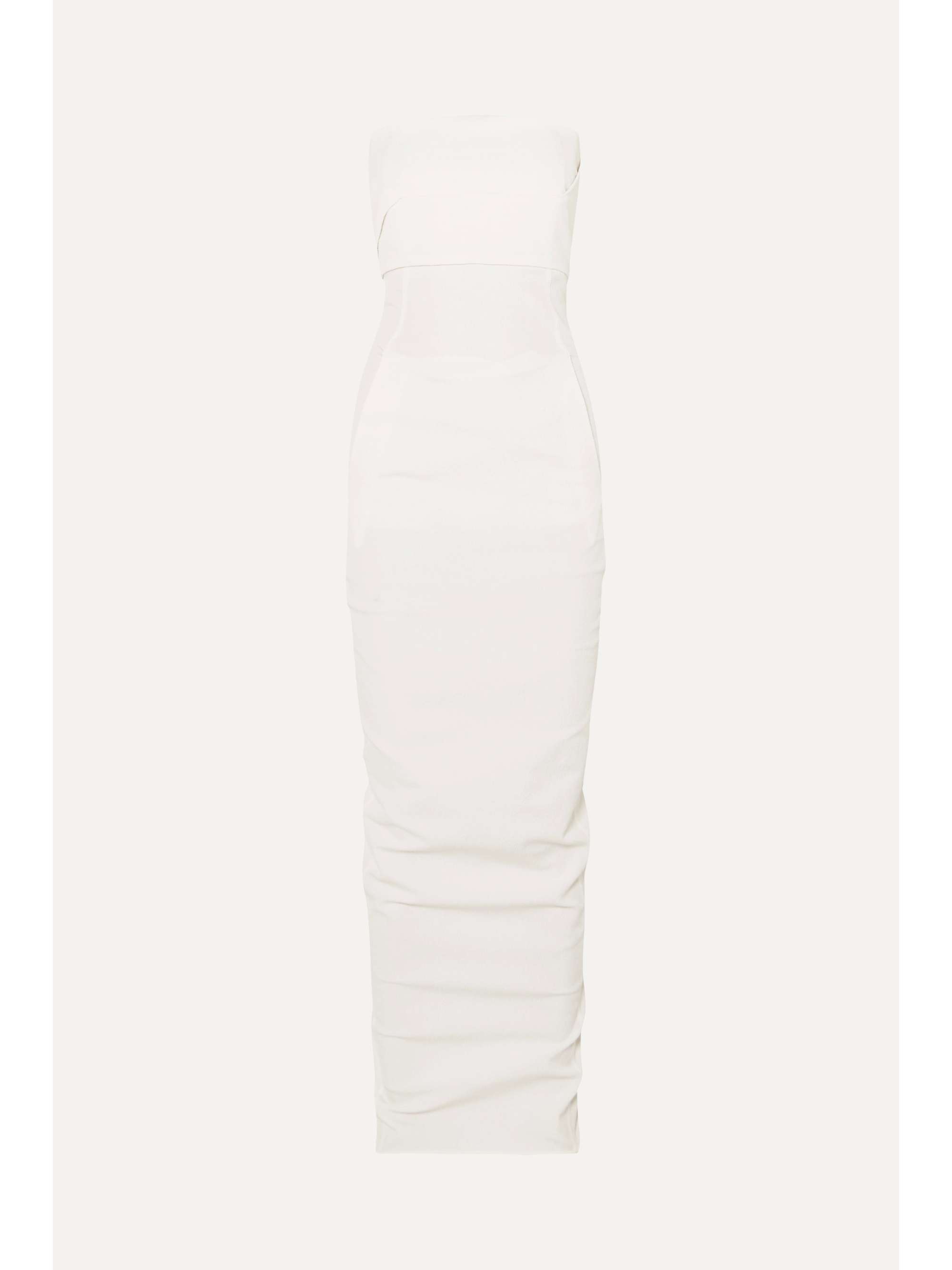 RICK OWENS Draped cotton-blend crepe gown