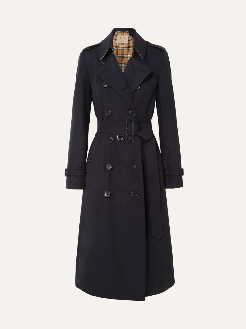 Burberry The Chelsea Long Cotton-gabardine Trench Coat