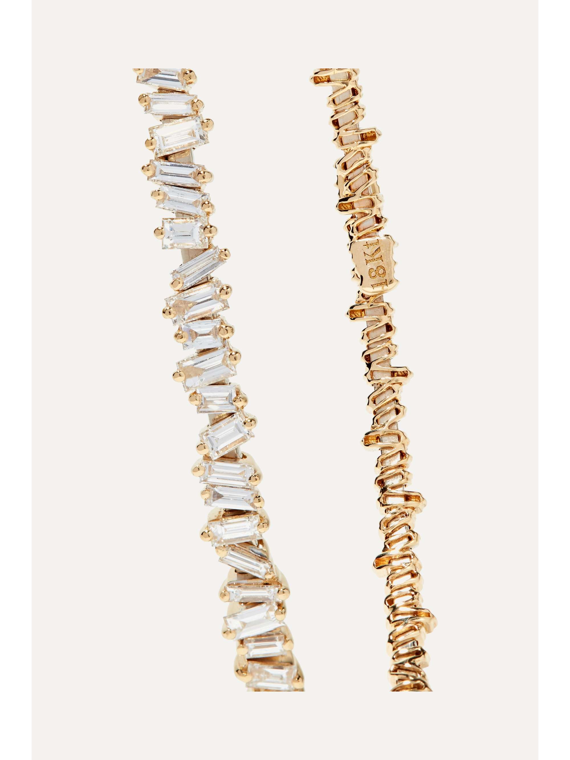 SUZANNE KALAN 18-karat gold diamond choker