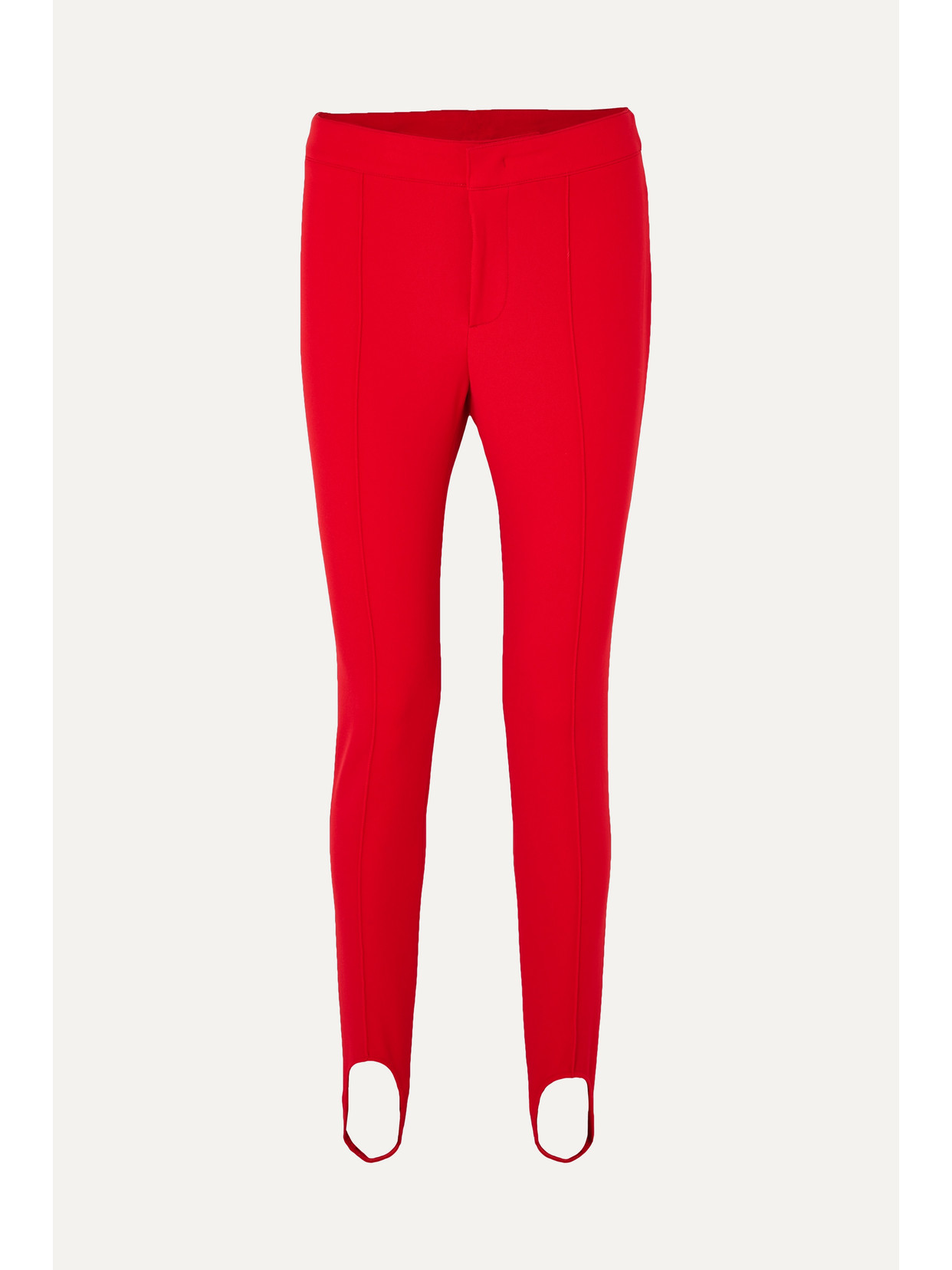 Moncler Stirrup Softshell Ski Leggings In Red