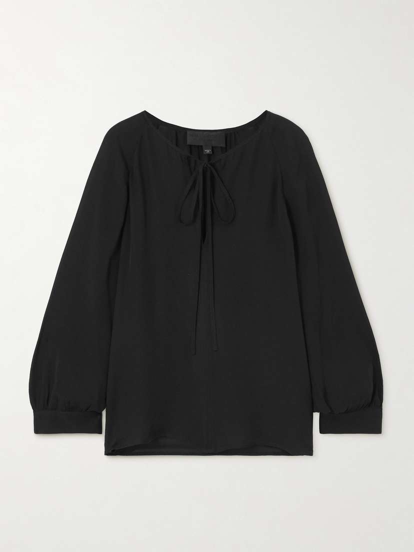 Nili Lotan Acadia Silk-chiffon Blouse