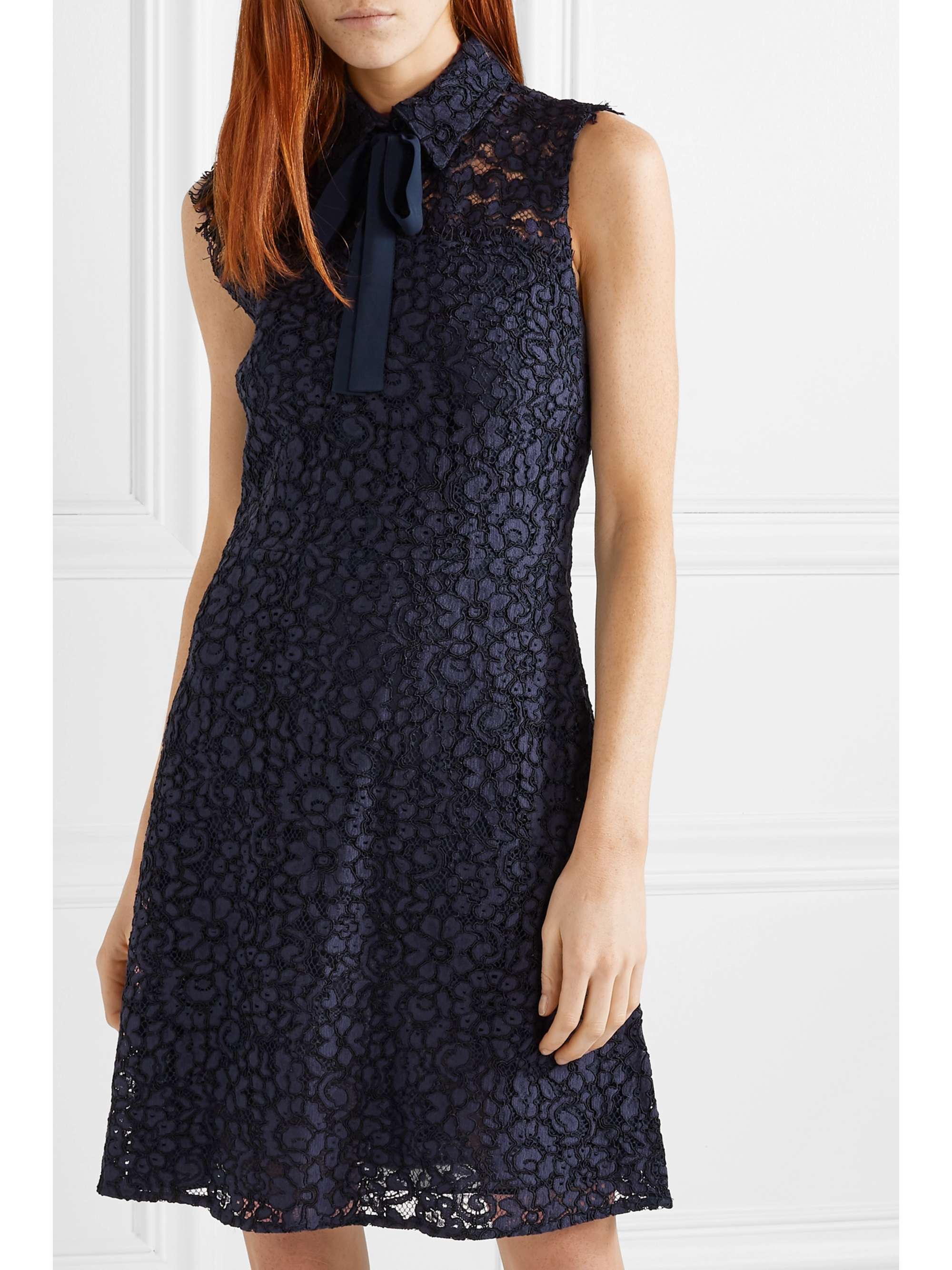 MICHAEL MICHAEL KORS Pussy-bow corded lace dress
