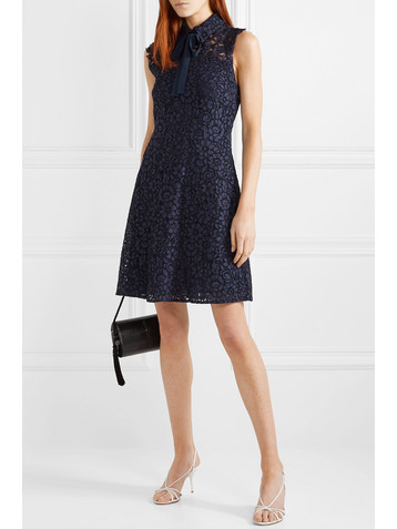 MICHAEL MICHAEL KORS Pussy-bow corded lace dress