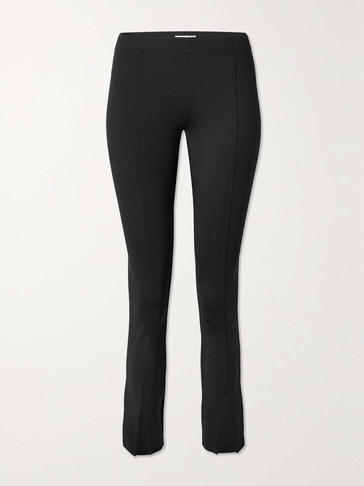 The Row Thilde Stretch-scuba Slim-leg Pants In Black