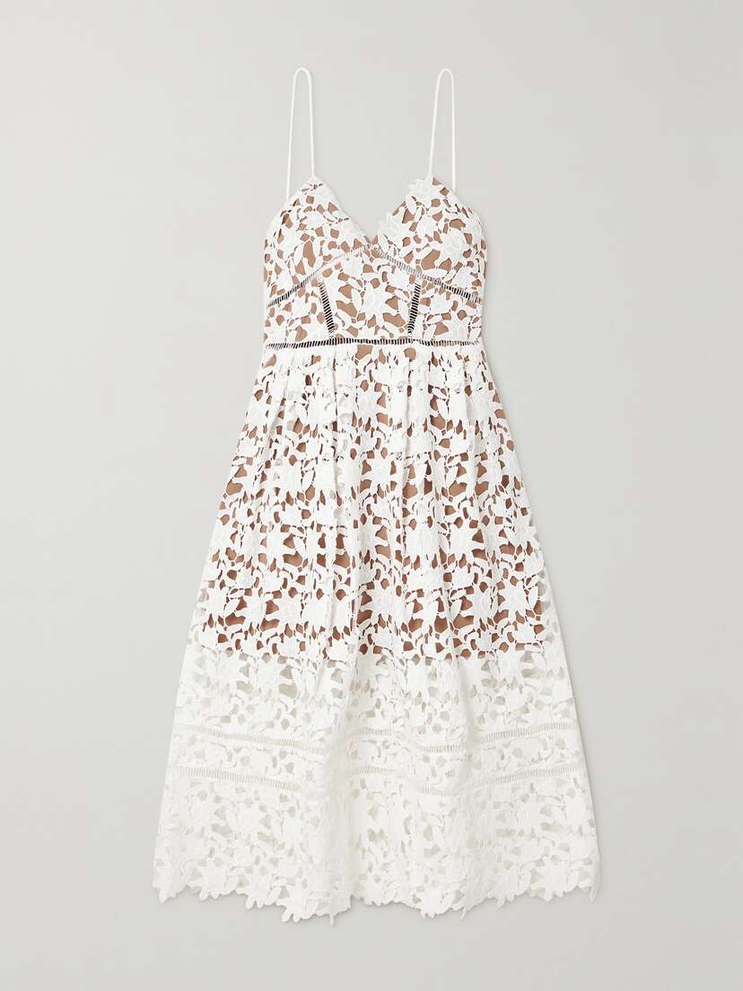 Self-Portrait Azaelea Guipure Lace Dress - UK 4