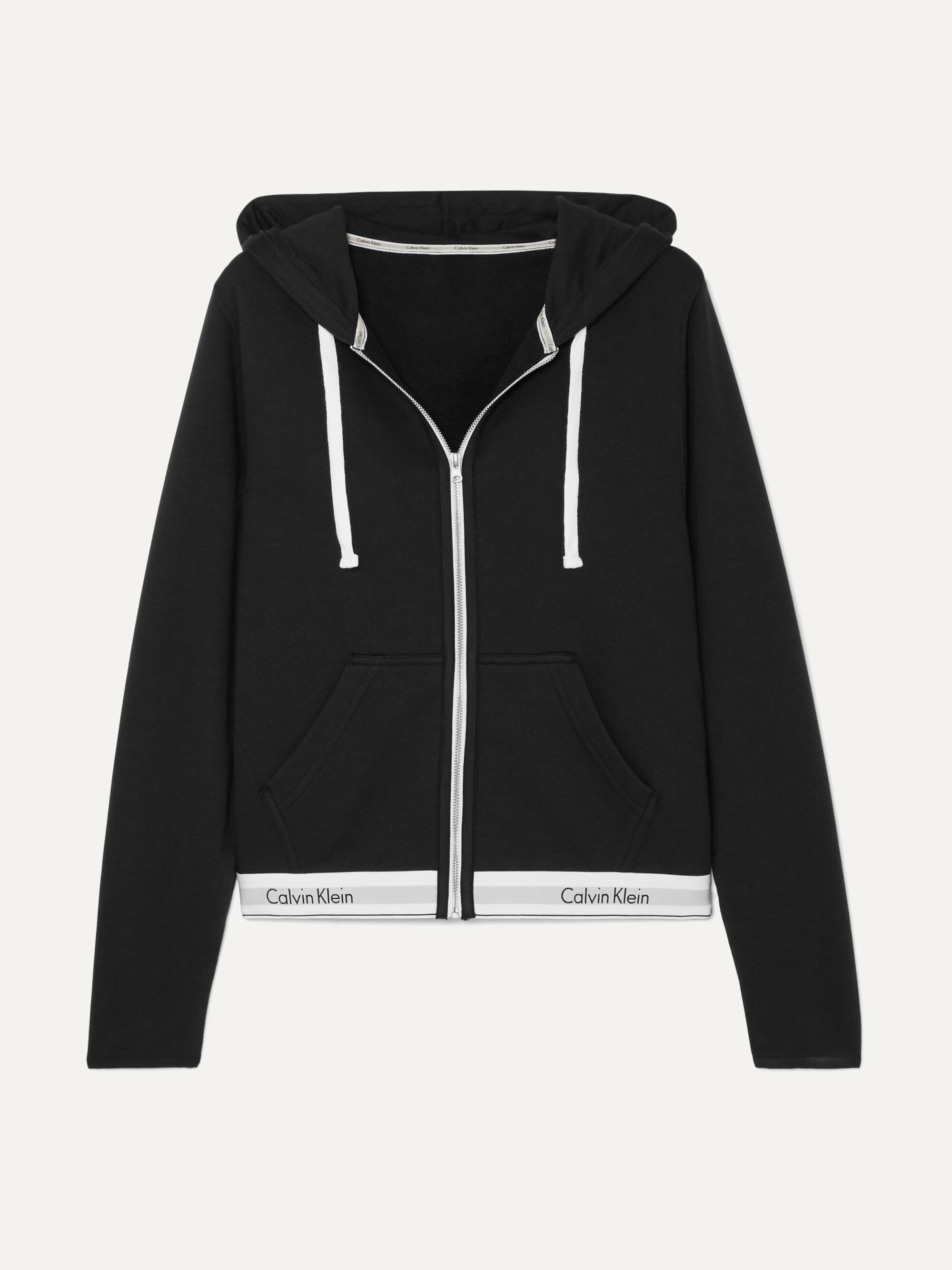 calvin klein hoodie black and white