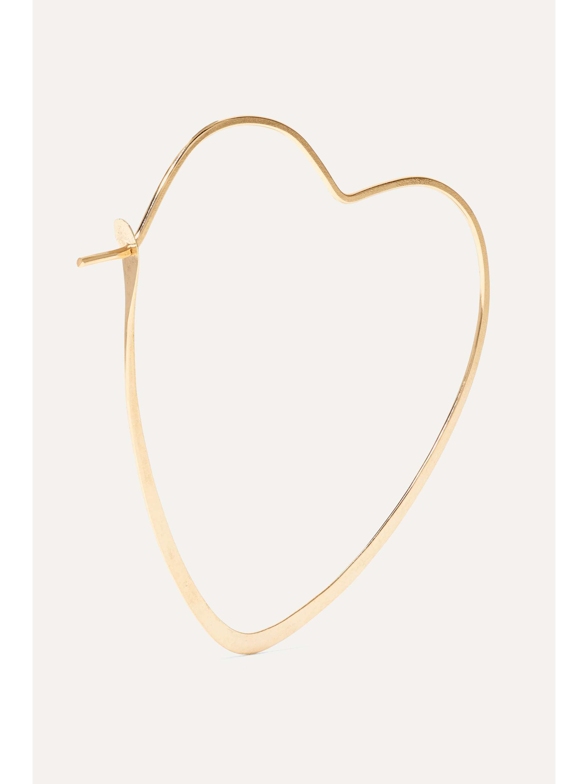 MELISSA JOY MANNING 14-karat gold hoop earrings