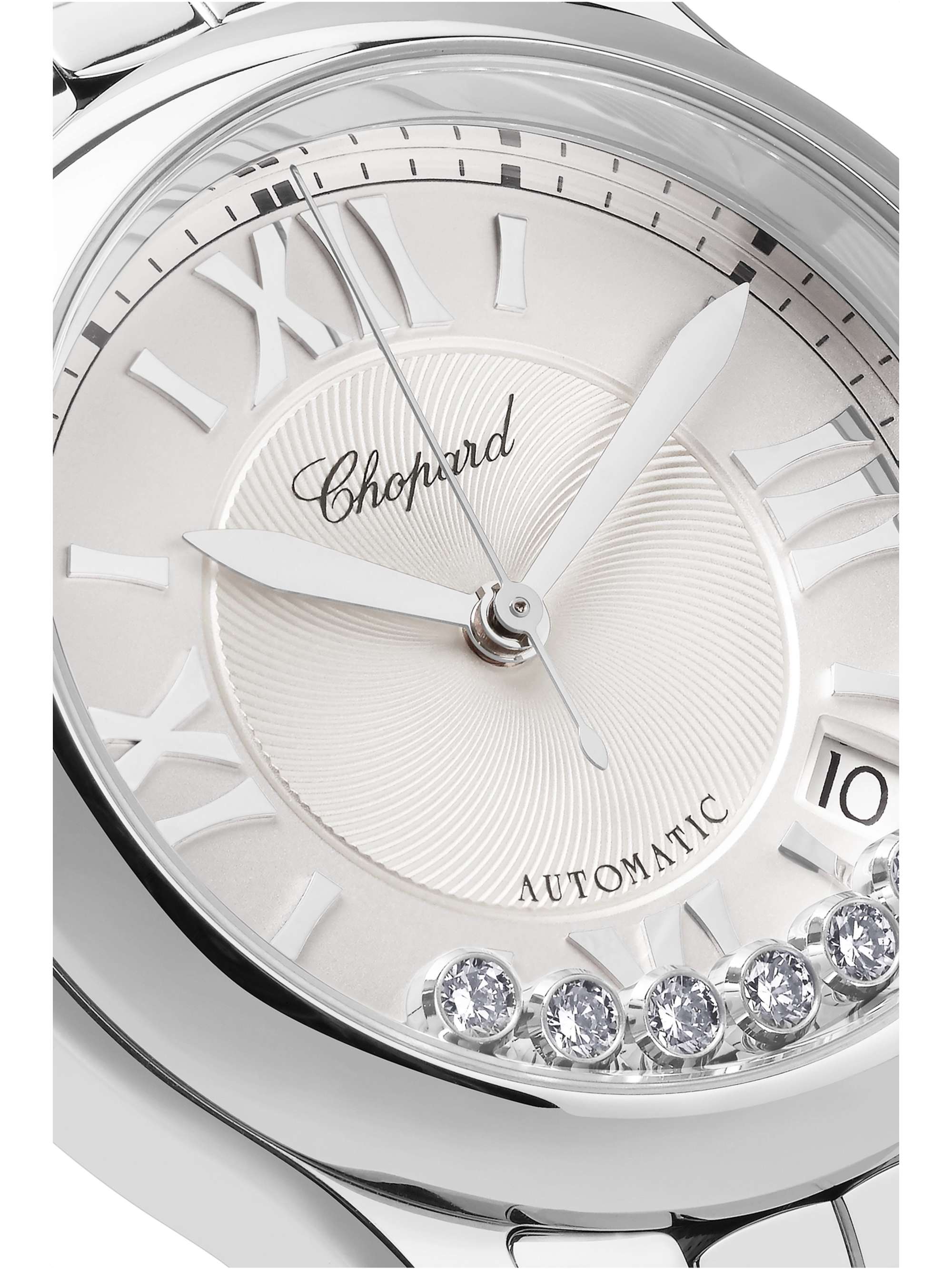 CHOPARD Happy Sport Automatic 36mm stainless steel and diamond watch