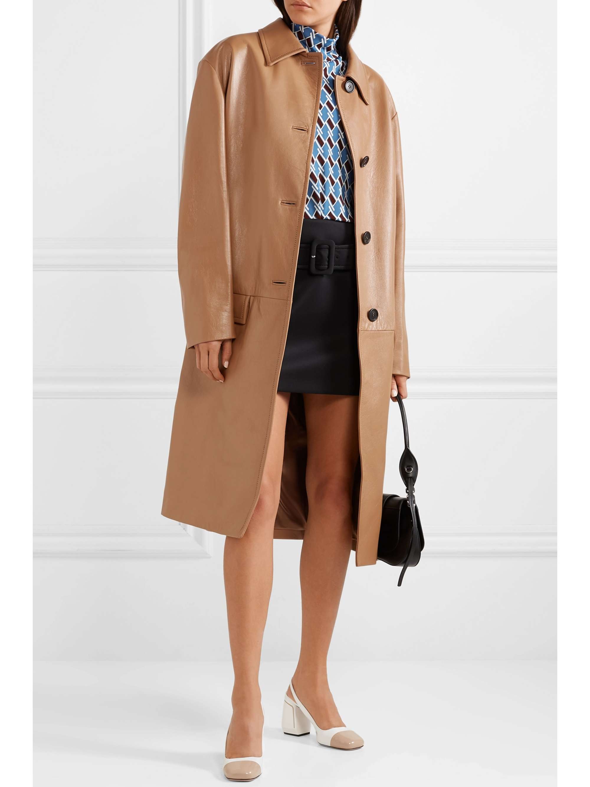 prada camel coat