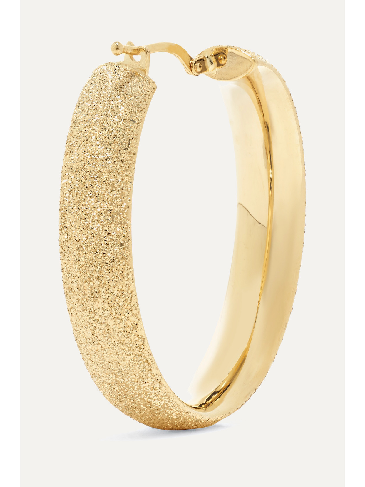 CAROLINA BUCCI FLORENTINE 18-KARAT GOLD HOOP EARRINGS 